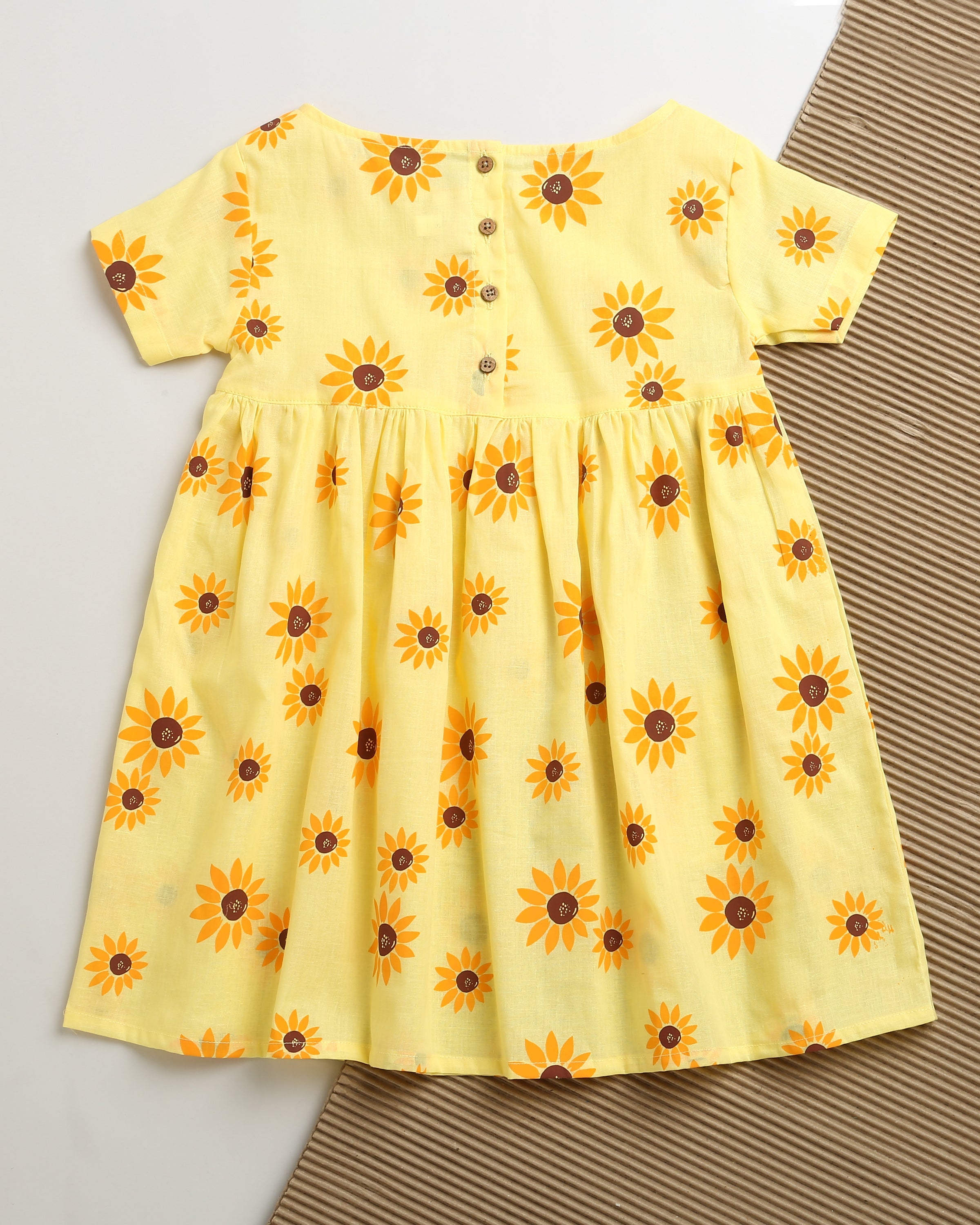 Lane of Dreams (Yellow)- Cotton Dress