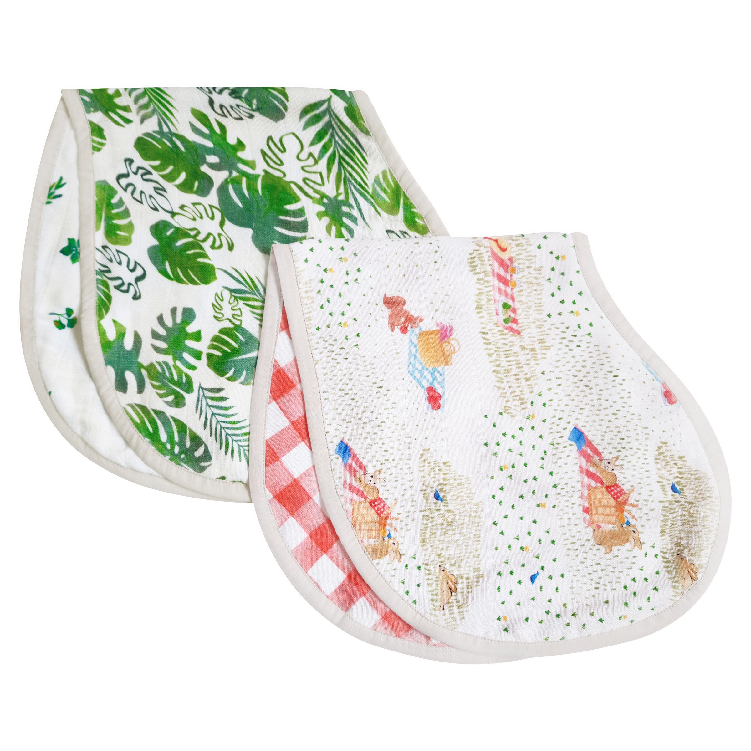 Bamboo Muslin Burp Cloth & Bib - Pack of 2 – Picnic Party