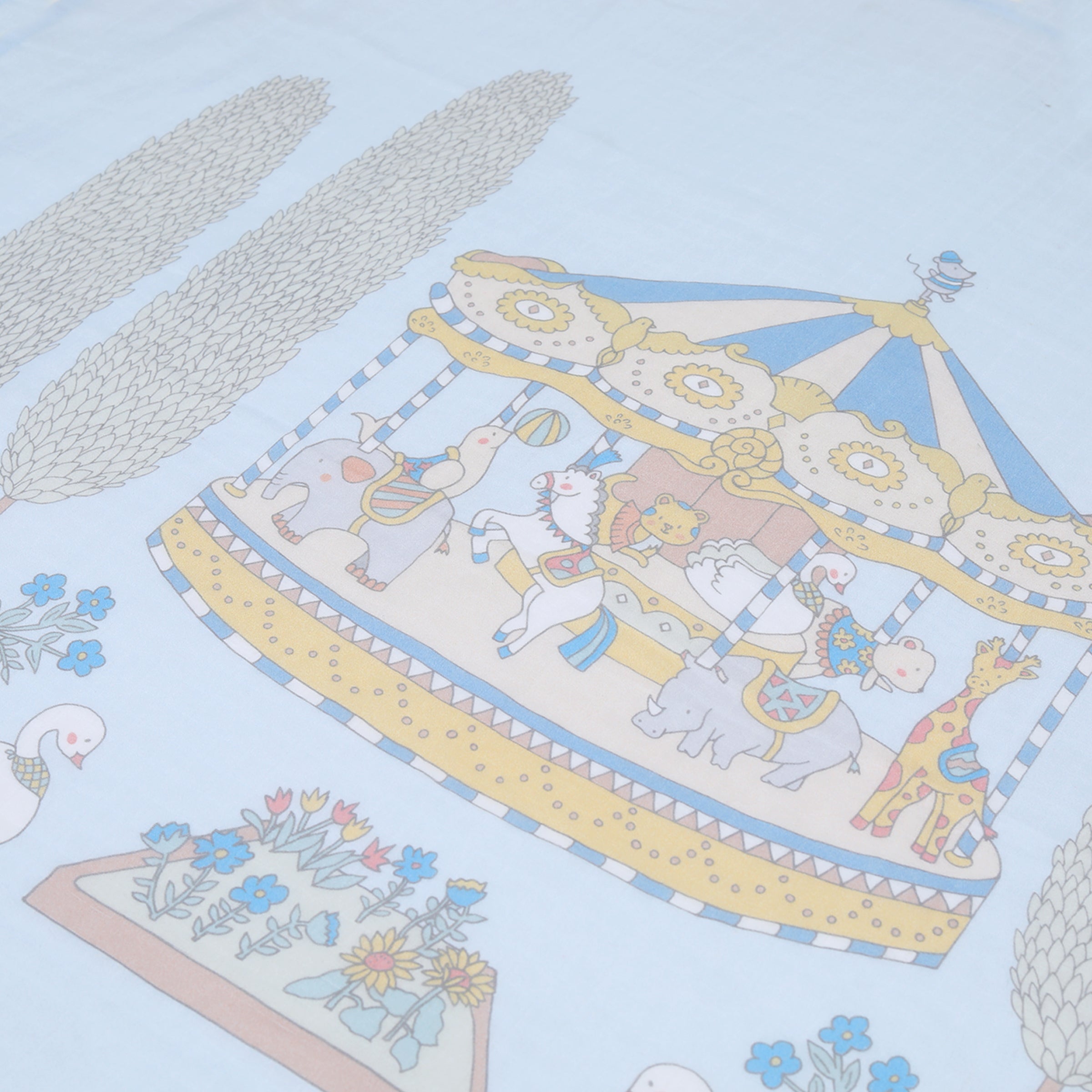 Organic Muslin Swaddles - Set of 2 - Carnival Blue