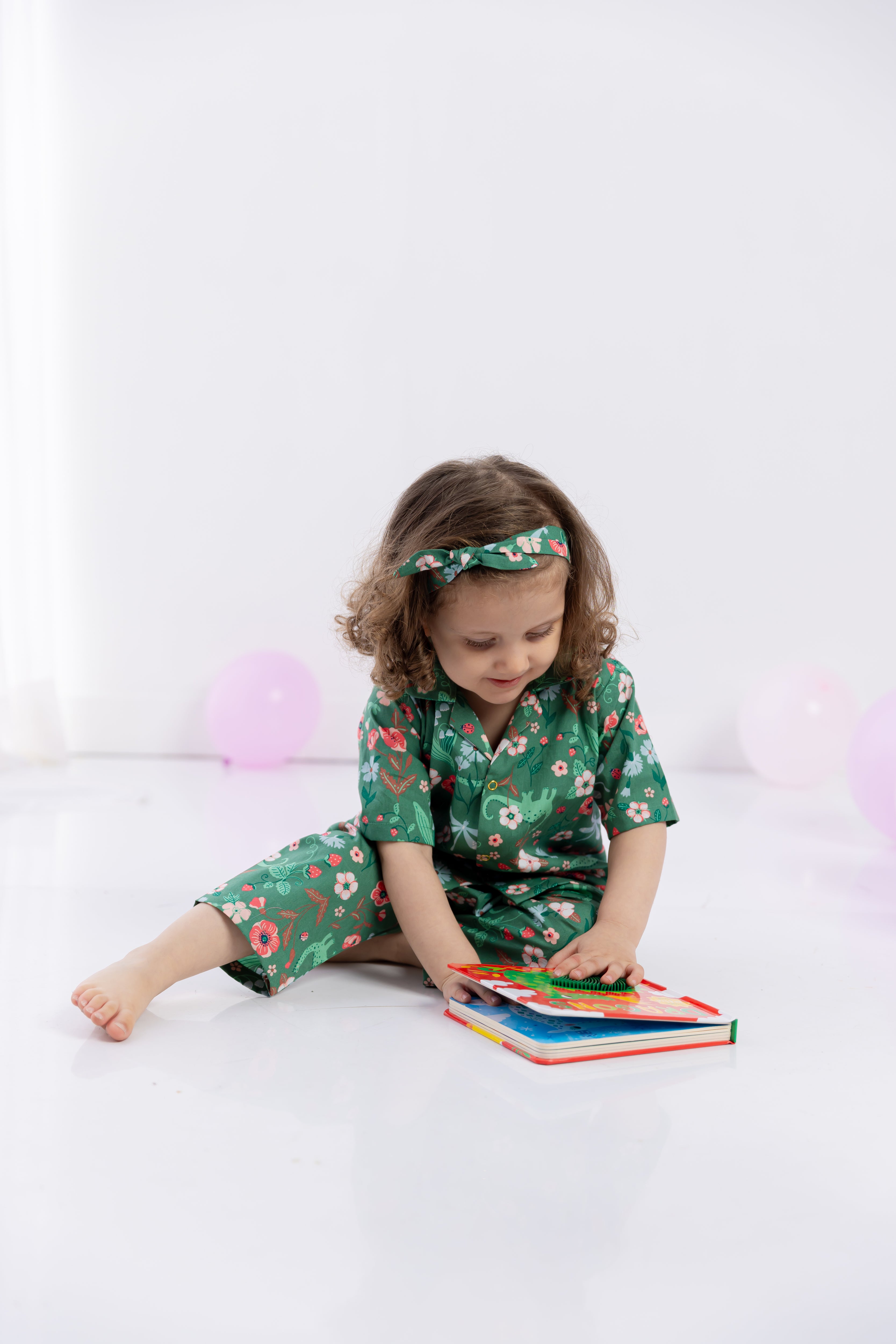 Flower And Dragon Jammies Set - Totdot