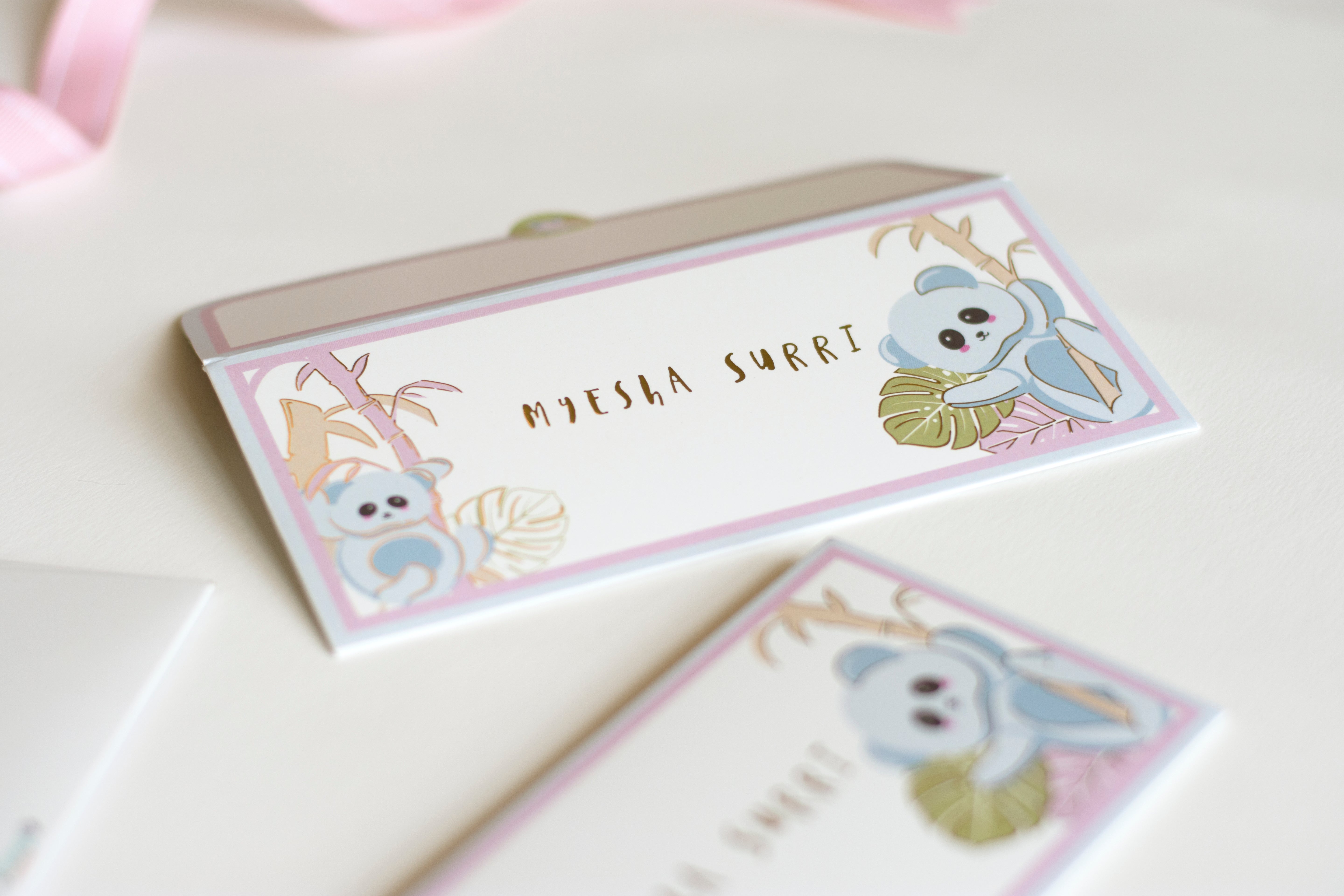 Money Envelopes - K for Koala | Pastel