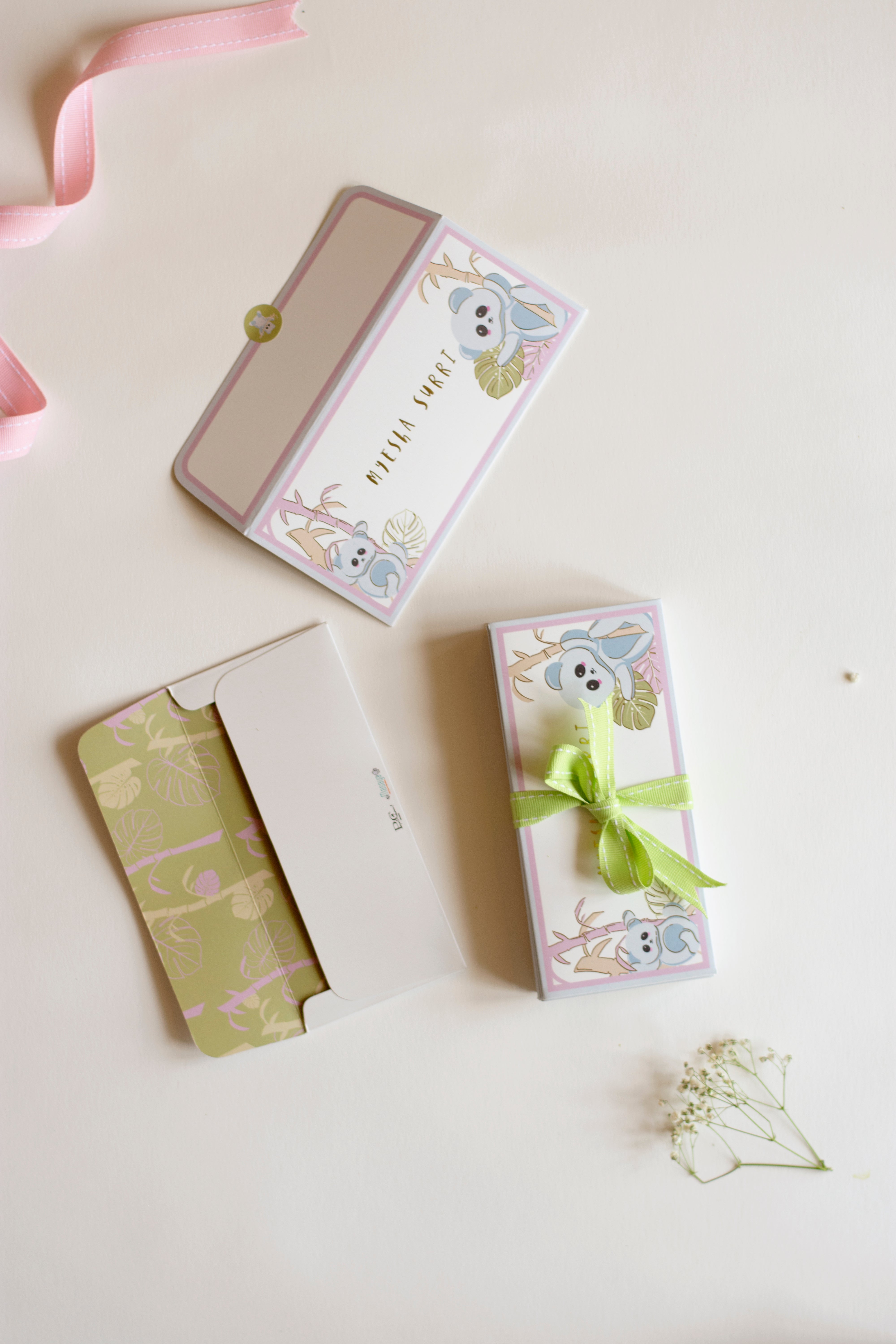 Money Envelopes - K for Koala | Pastel