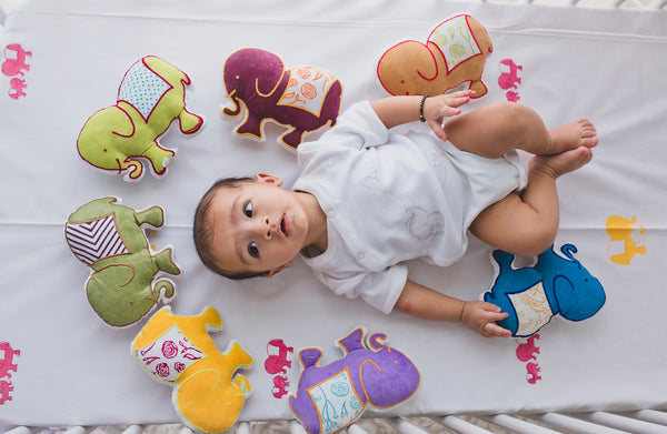 Elle the Baby Elephant - Shape Cushions