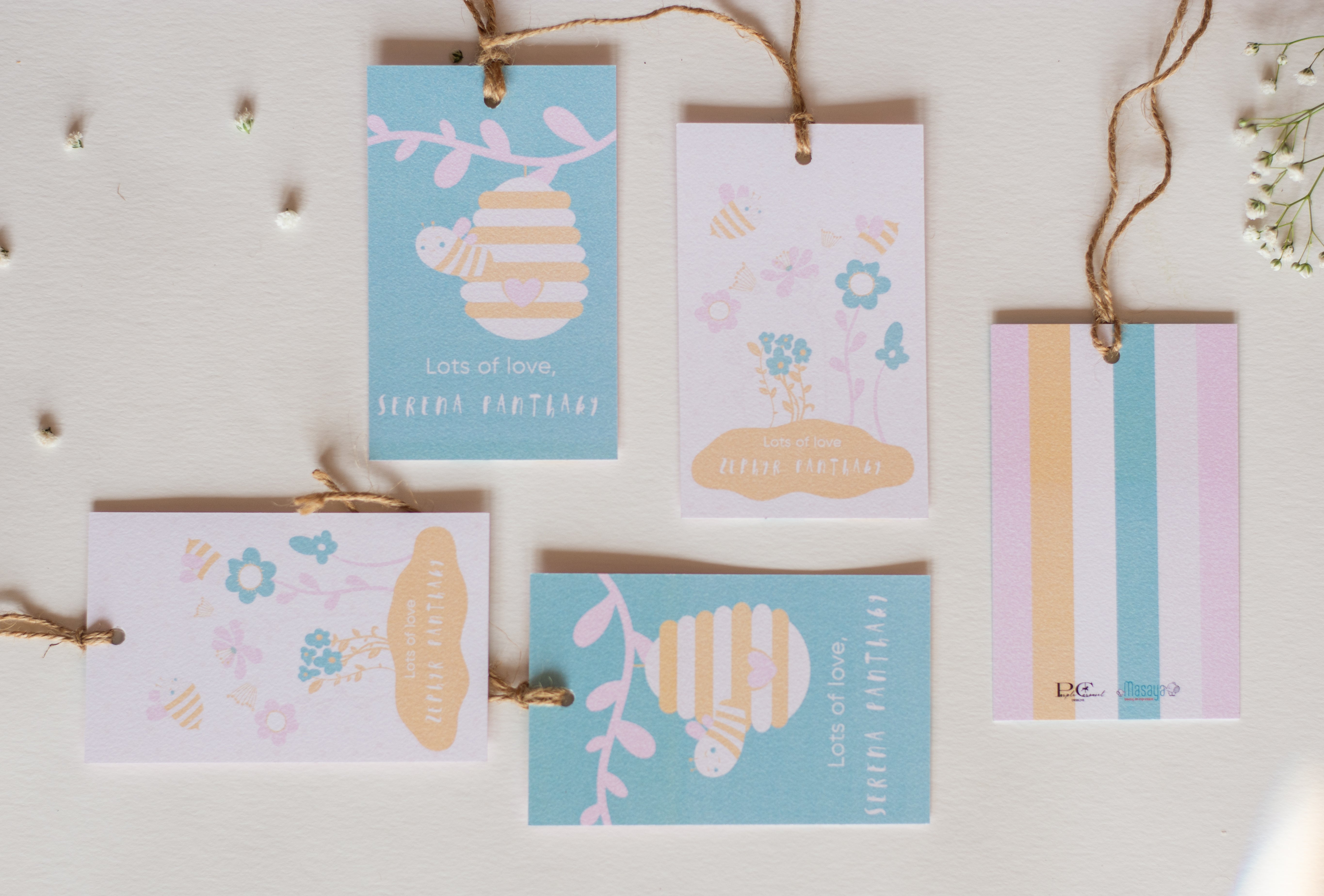 Gift Tags - Bee Yourself | Pastel