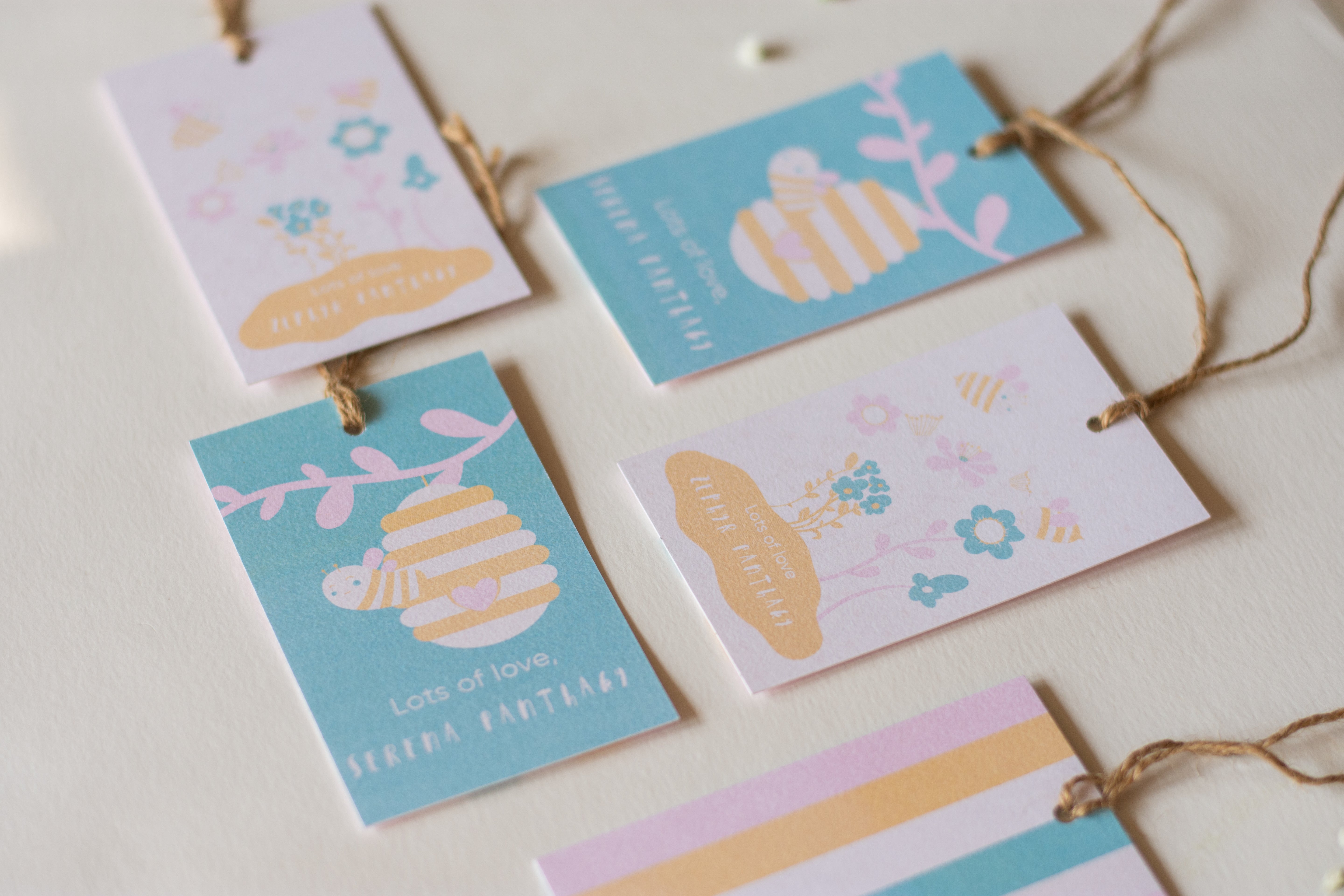 Gift Tags - Bee Yourself | Pastel