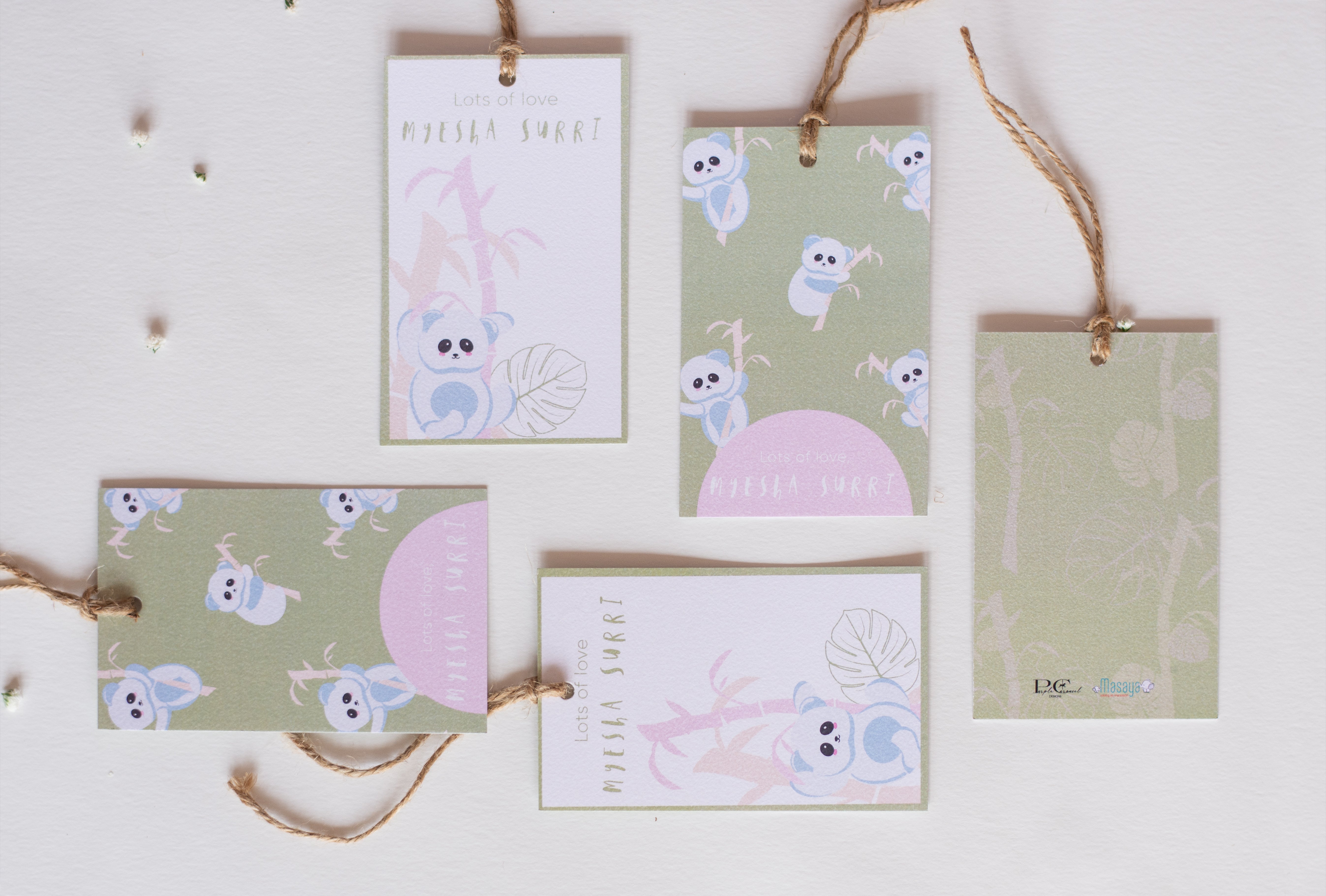 Gift Tags - K for Koala | Pastel