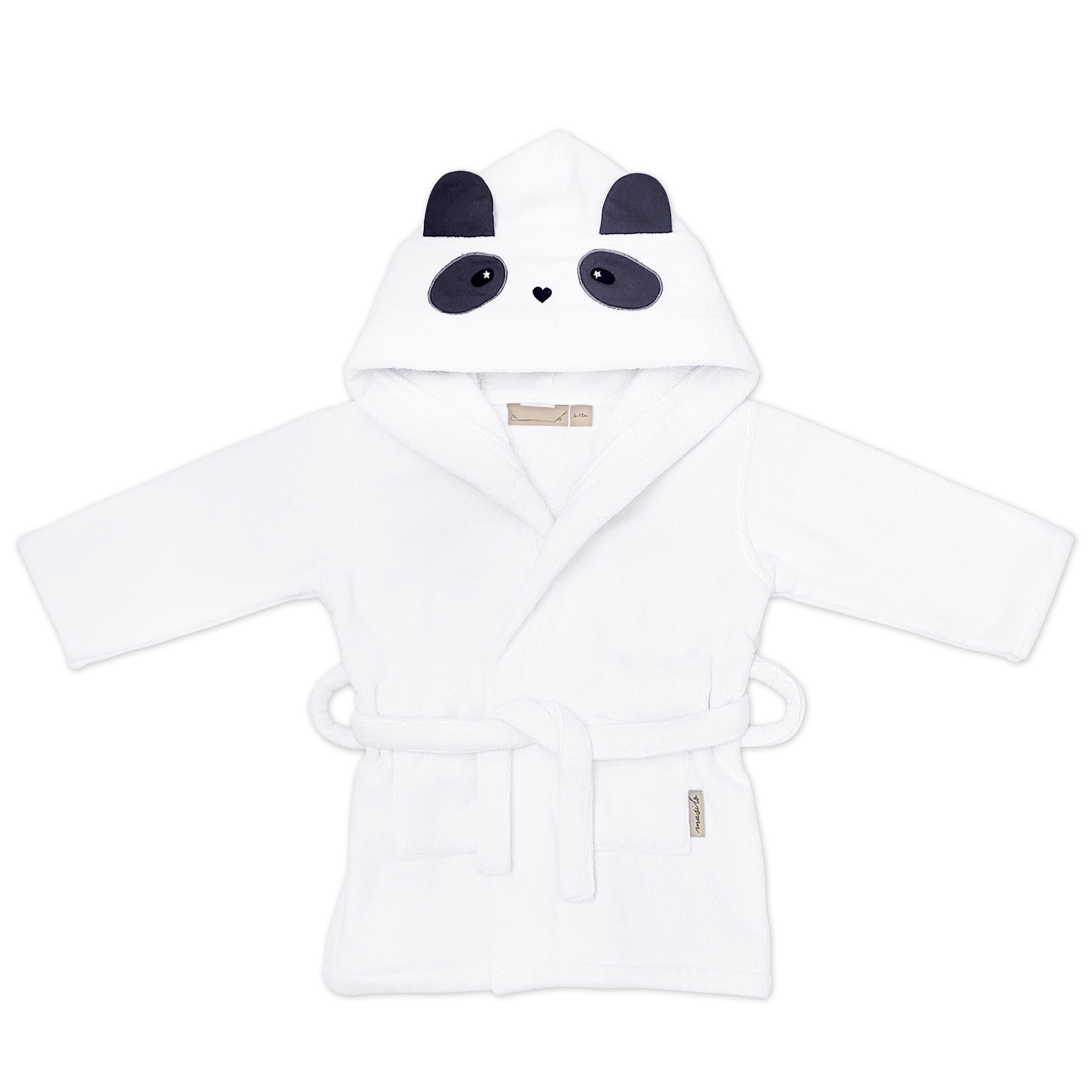 Hooded Baby Robe – Panda