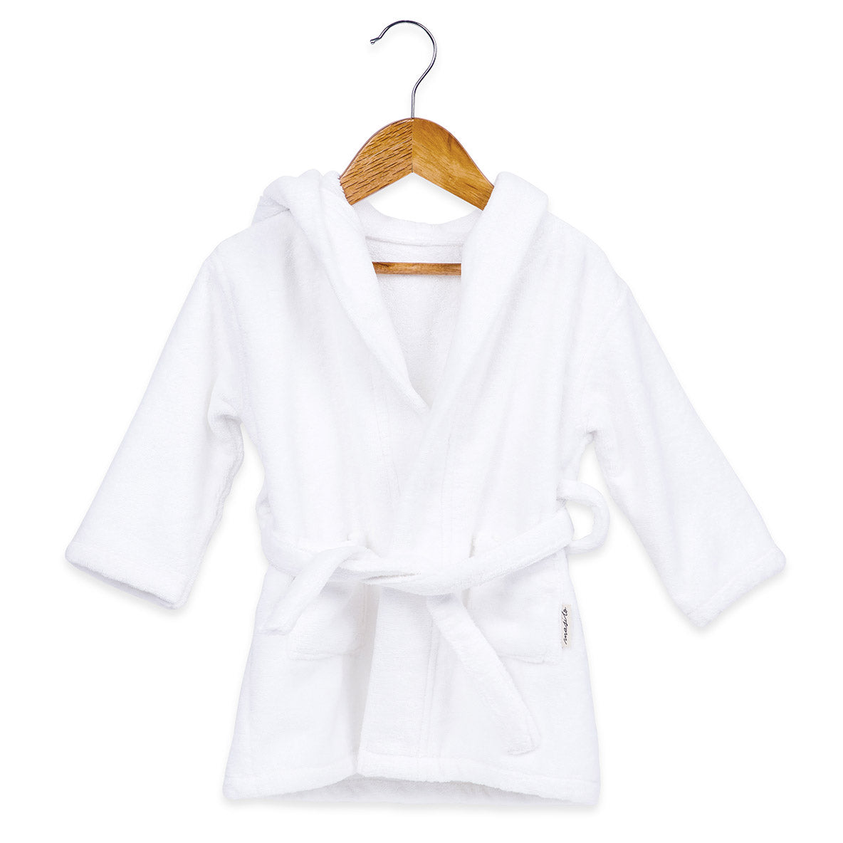 Hooded Baby Robe – Ivory
