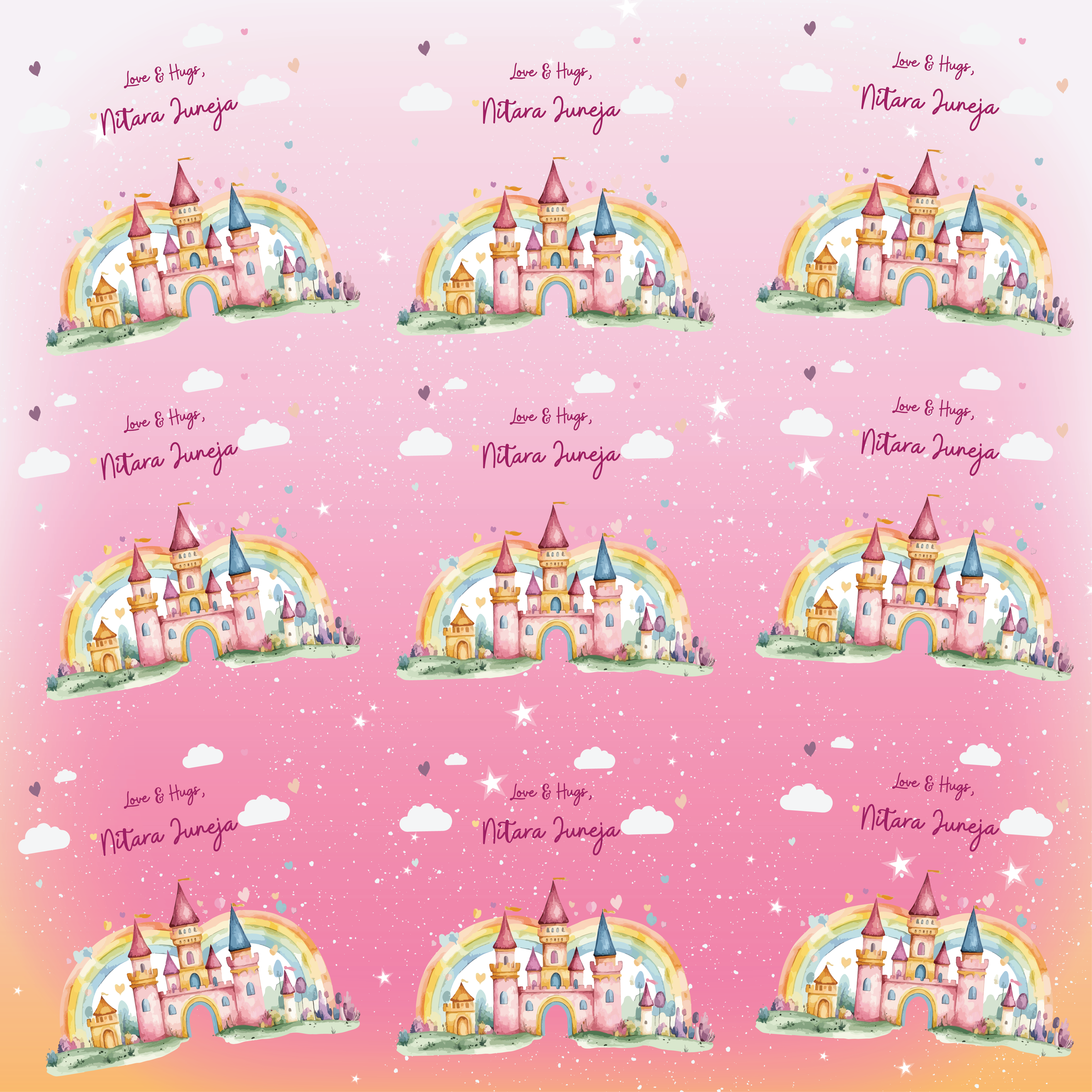 Gift Wrapping Paper  - Majestic Castle