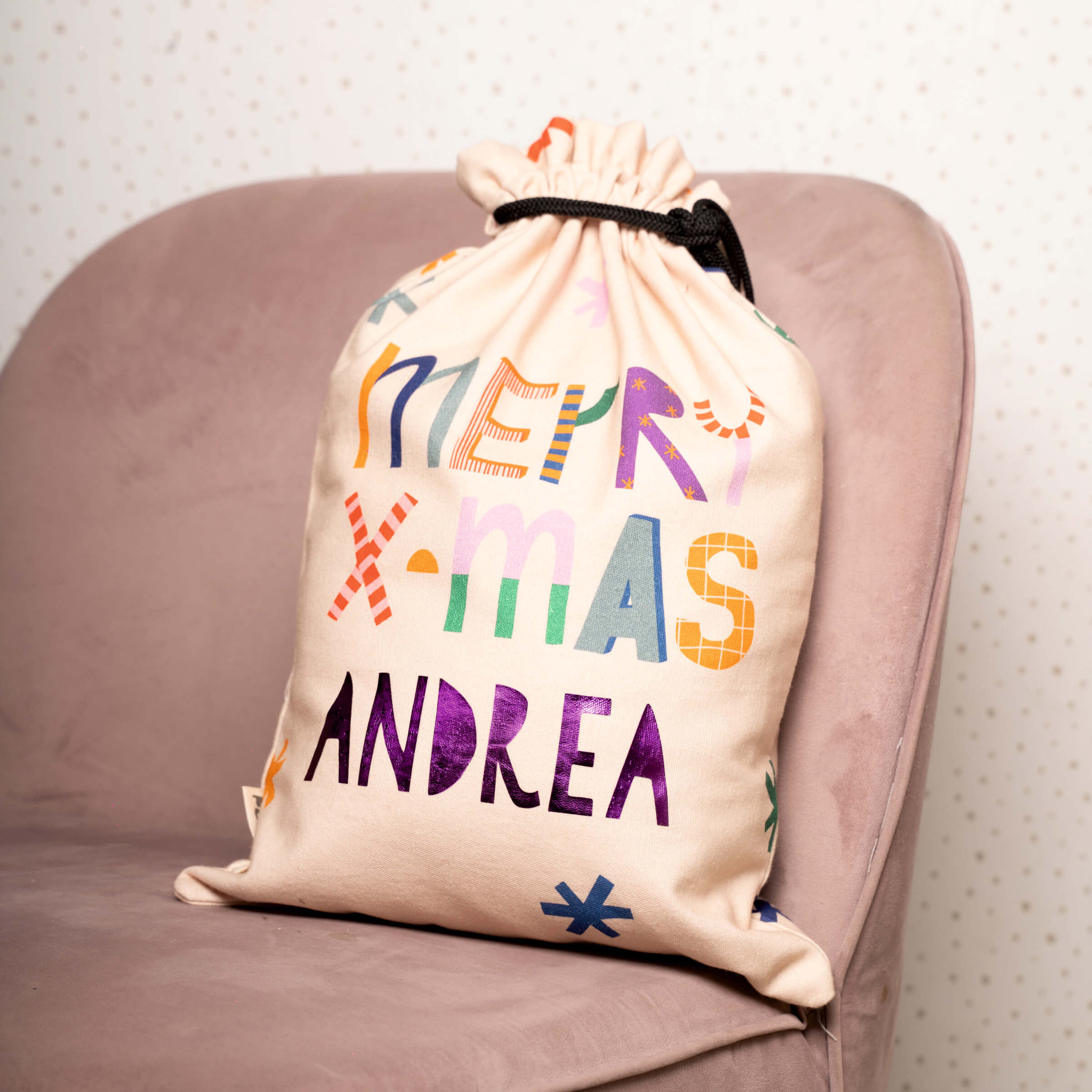 Personalised Sack - Merry Xmas