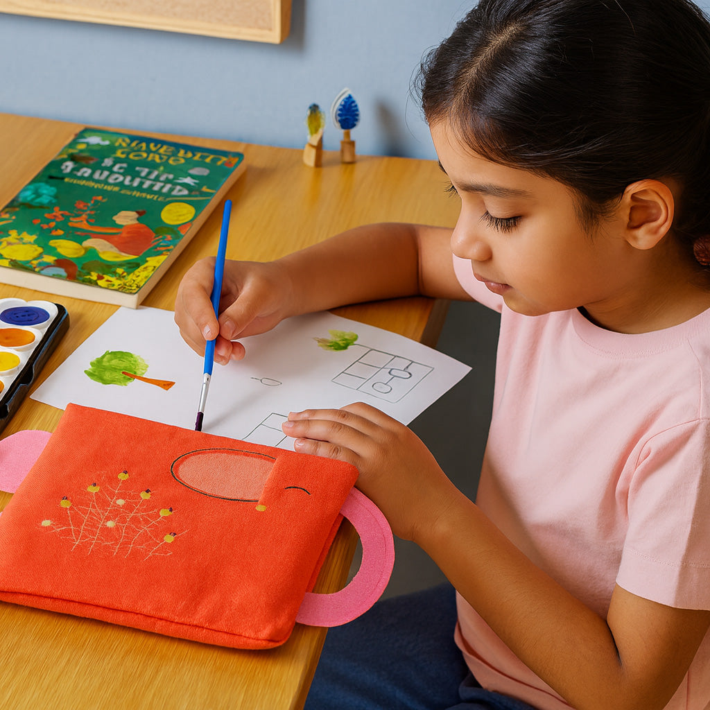 Moody Giraffe & Ella The Elephant  Pouch Combo