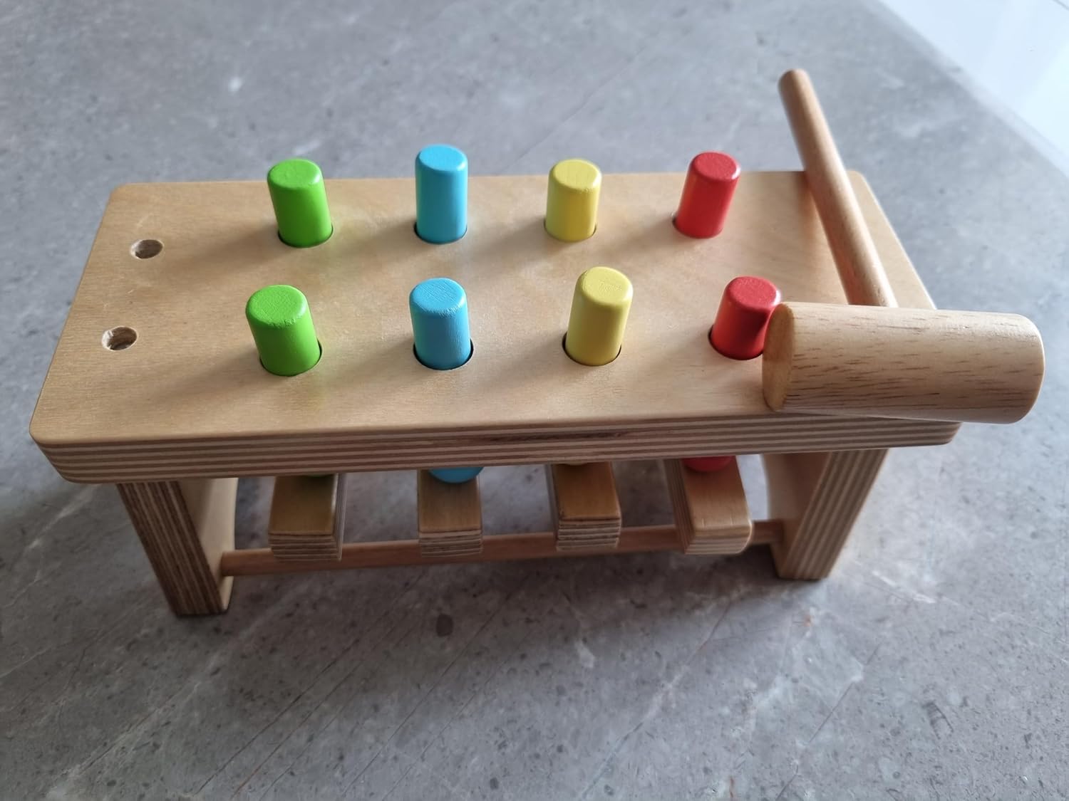 Pounding Bench Wooden Toy with Hammer