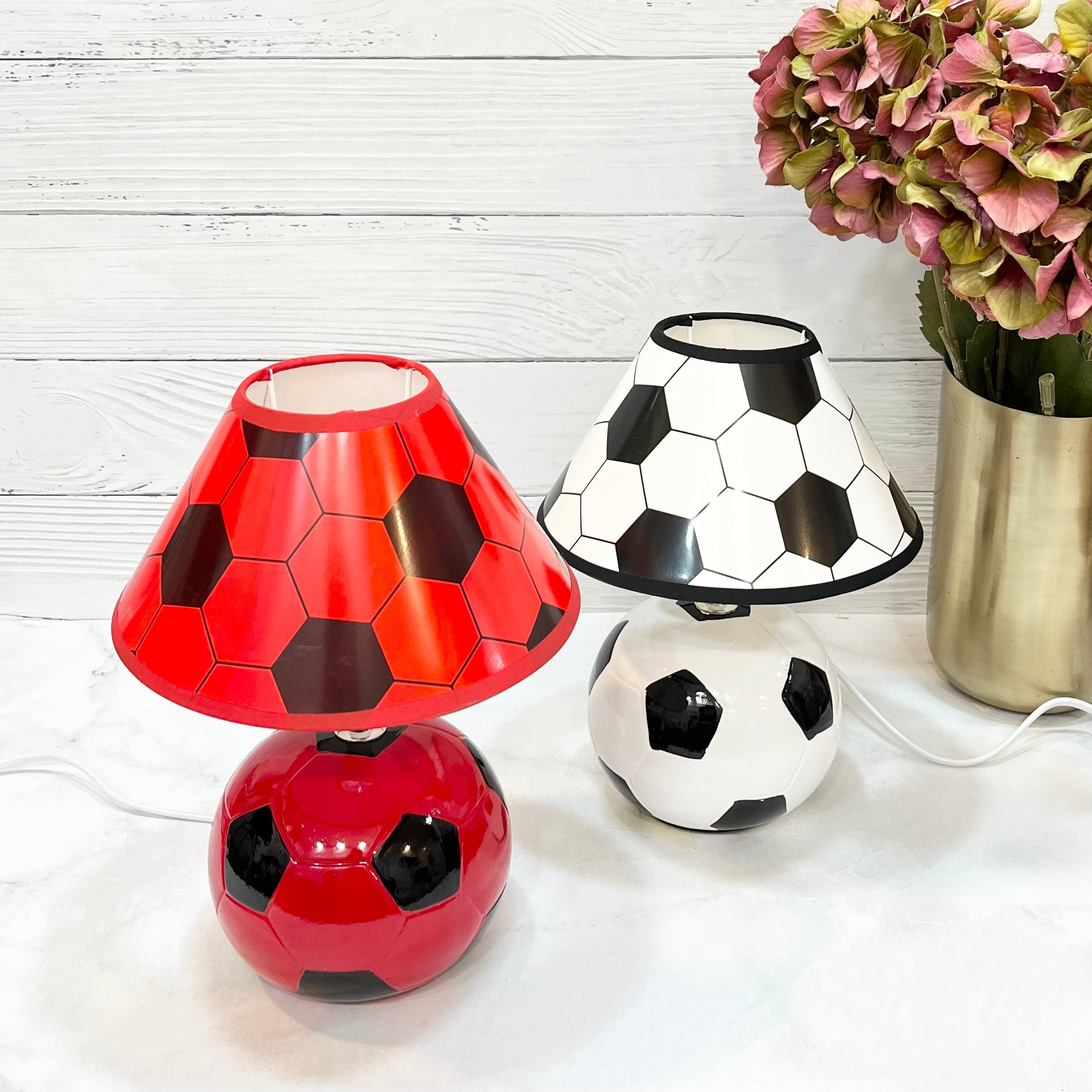 Football Fun (Red & Black) - Night Lamp