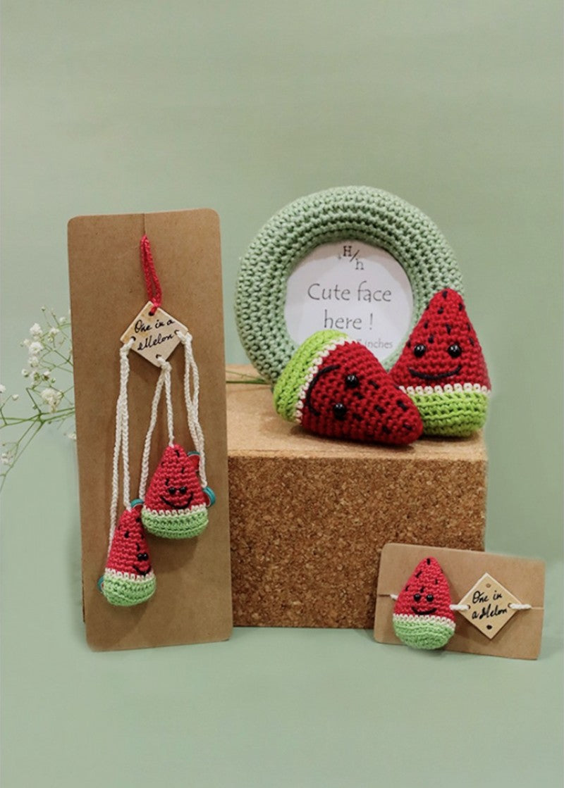 One in a Melon handmade crochet rakhi by Haute By Hand – Raksha Bandhan gift India