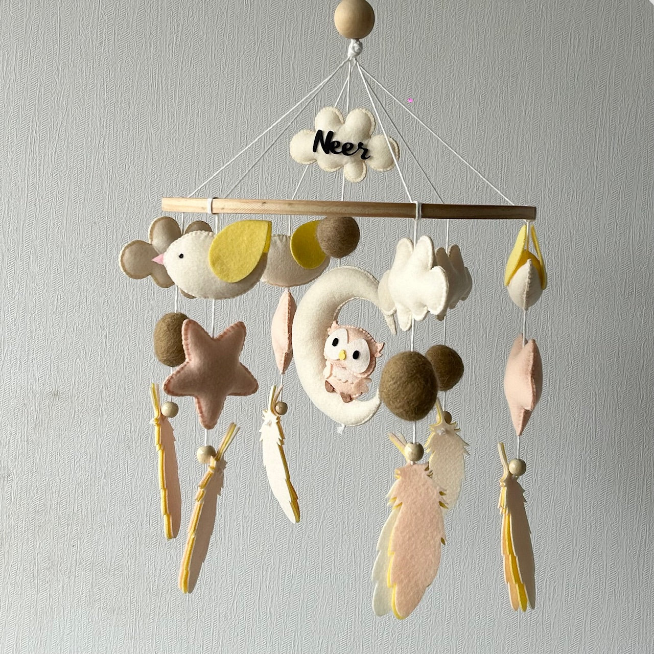 Owl Moonlight - Cot / Crib Mobile