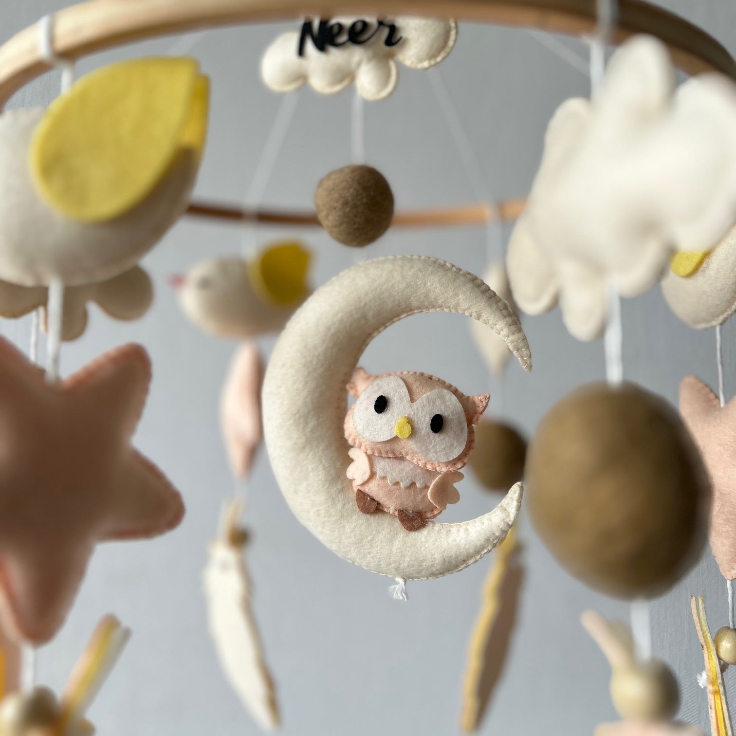 Owl Moonlight - Cot / Crib Mobile