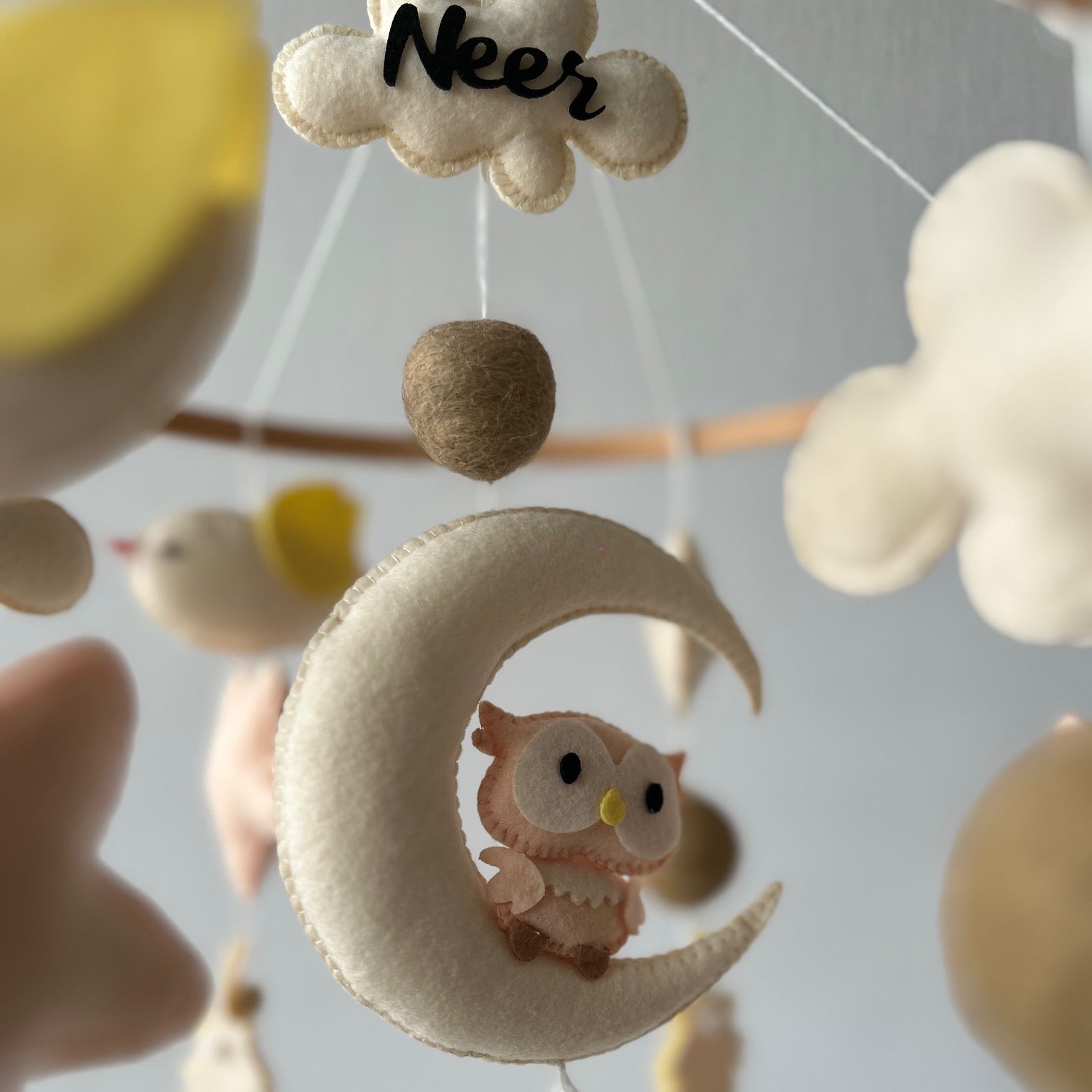 Owl Moonlight - Cot / Crib Mobile