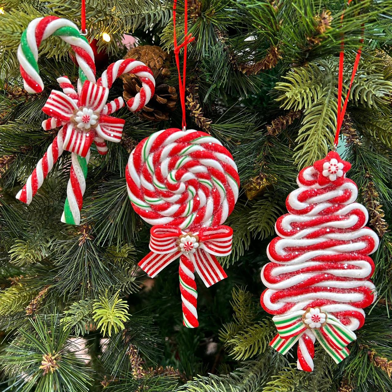 Candyland Delight Ornaments - Set of 3