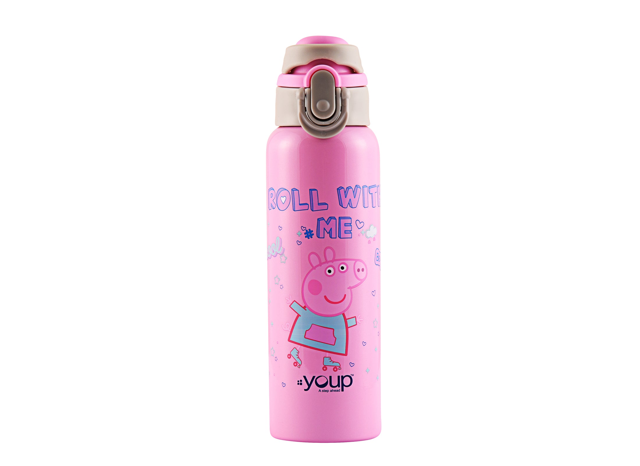 Stainless Steel Peppa Pig Kids Water Bottle Lyra - 600 Ml