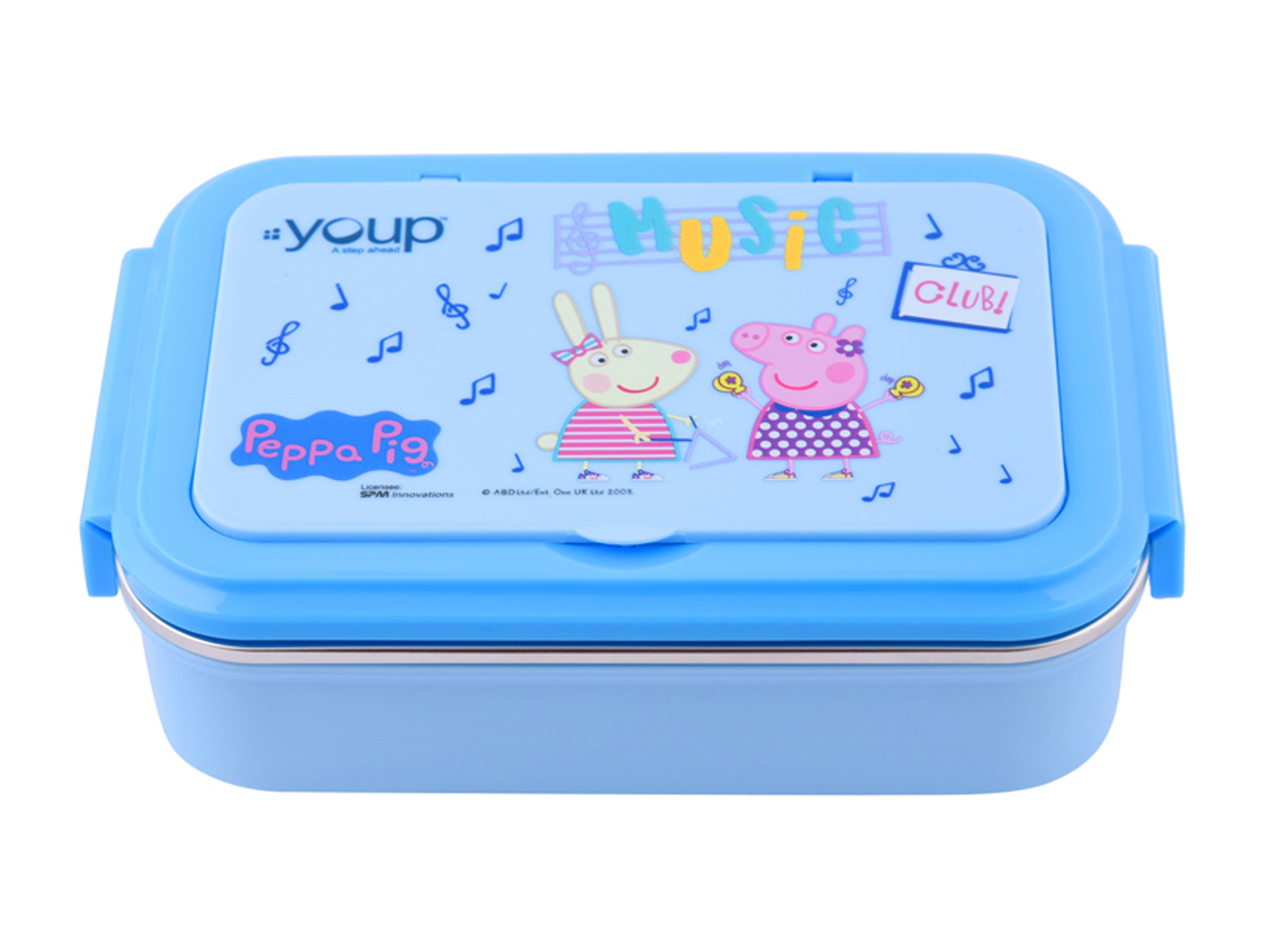 Stainless Steel Insulated Kids Peppa Pig Lunch Box With Fork & Spoon Lunch Break-850 Ml