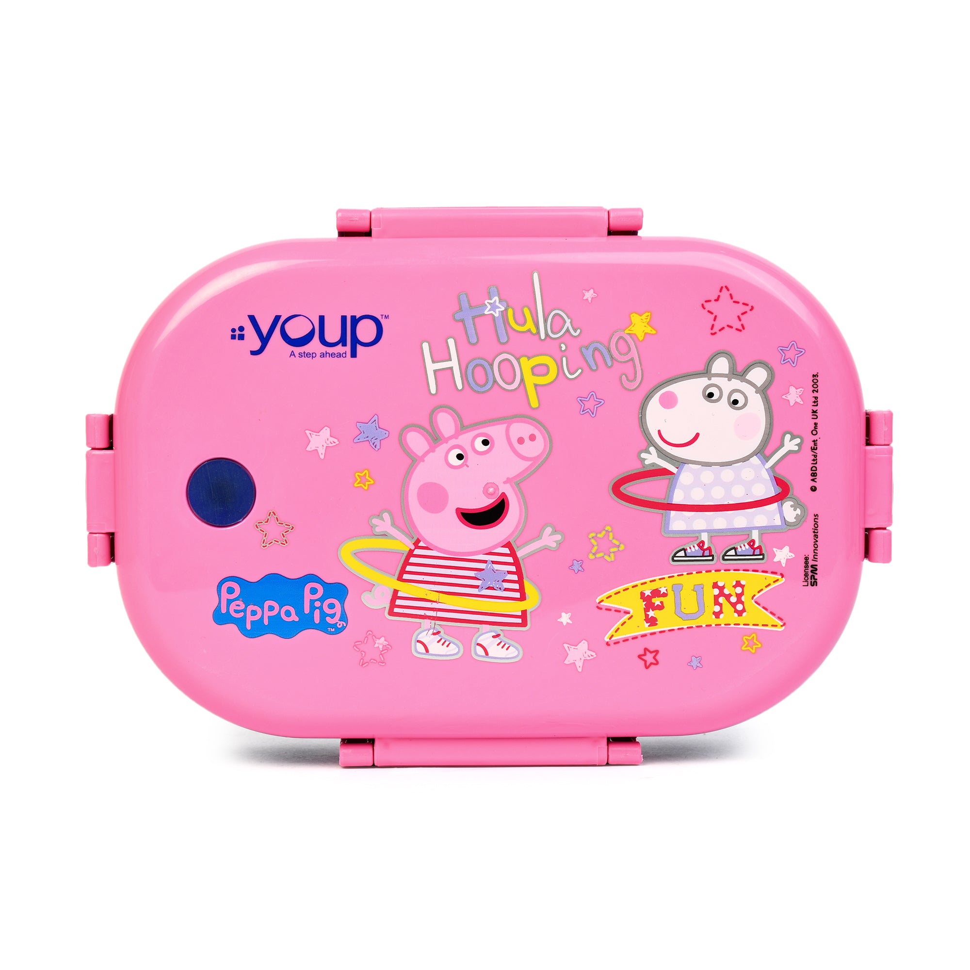 Stainless Steel Peppa Pig  Theme Kids Lunch Box Happy Bite 700 Ml
