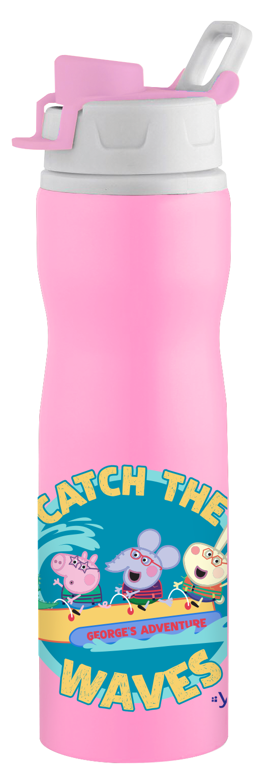 Stainless Steel Peppa Pig Kids Water Bottle  Oscar - 750 Ml