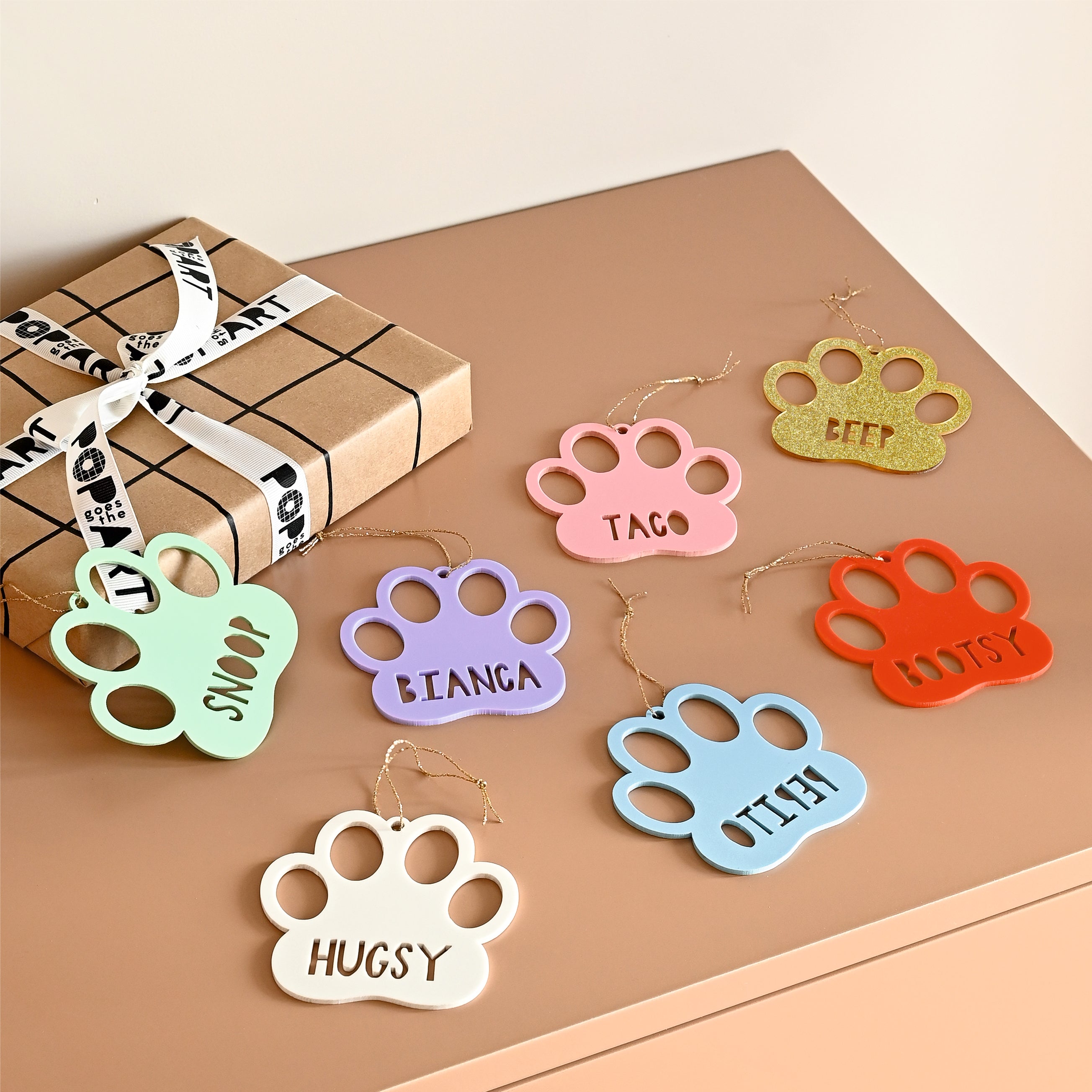 Xmas Shape Ornament - Paw