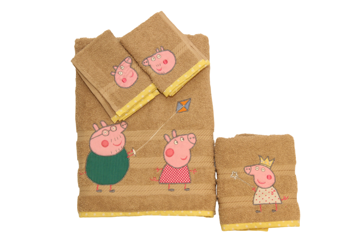 Peppa Big Theme Set Fo 4pcs - Towel