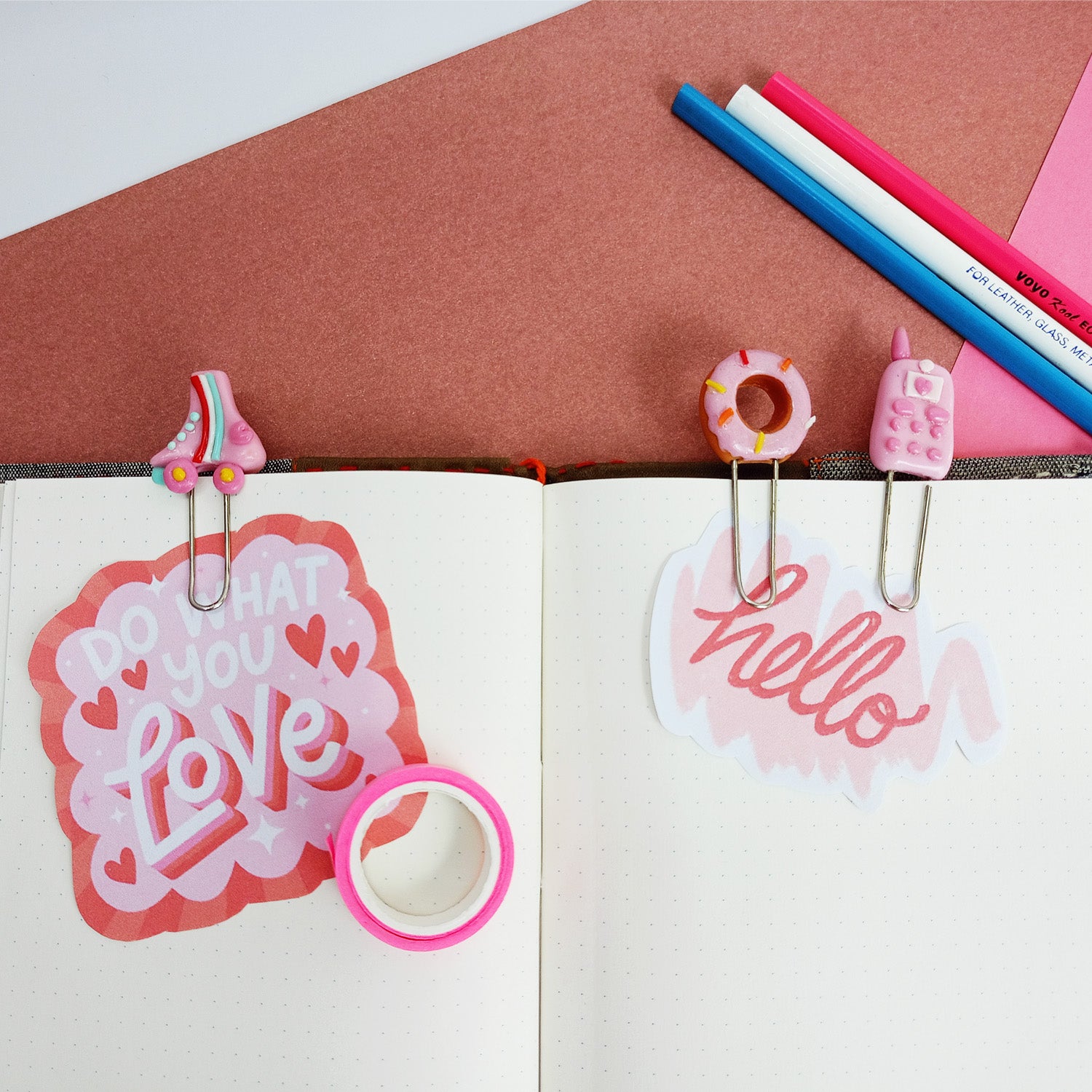 Pink Crush - Bookmarks/Paper Clip