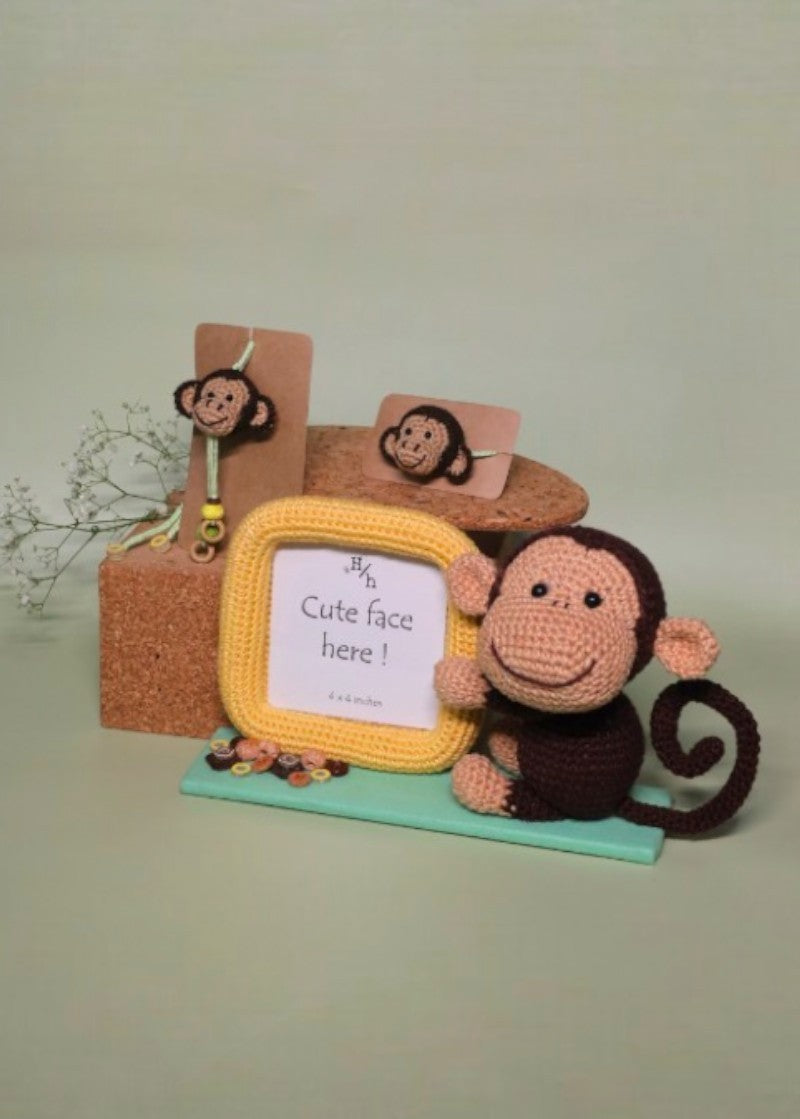 Playful Monkey handmade crochet rakhi by Haute By Hand – Raksha Bandhan gift India