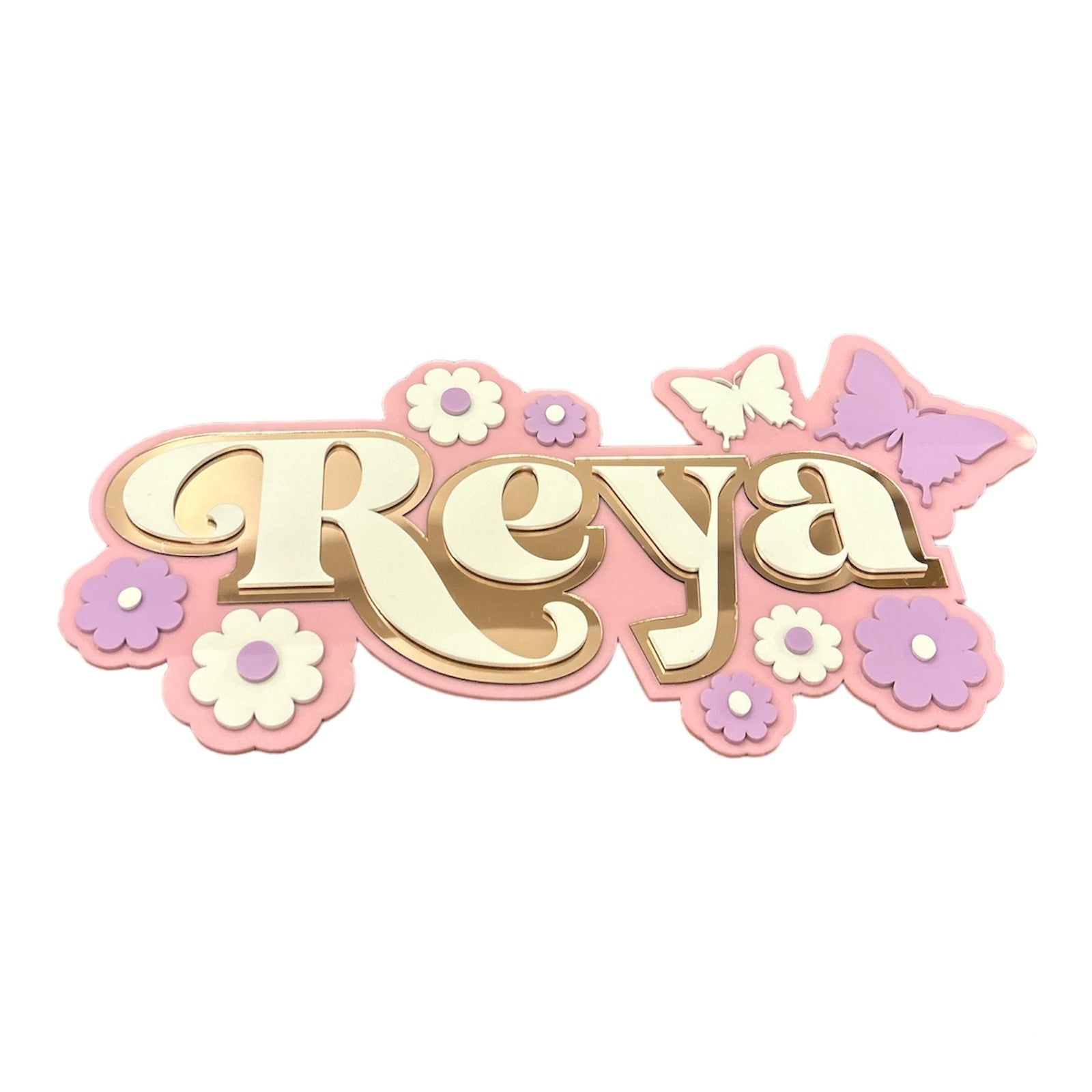 Garden Grace - 3 Layer Name Plaque