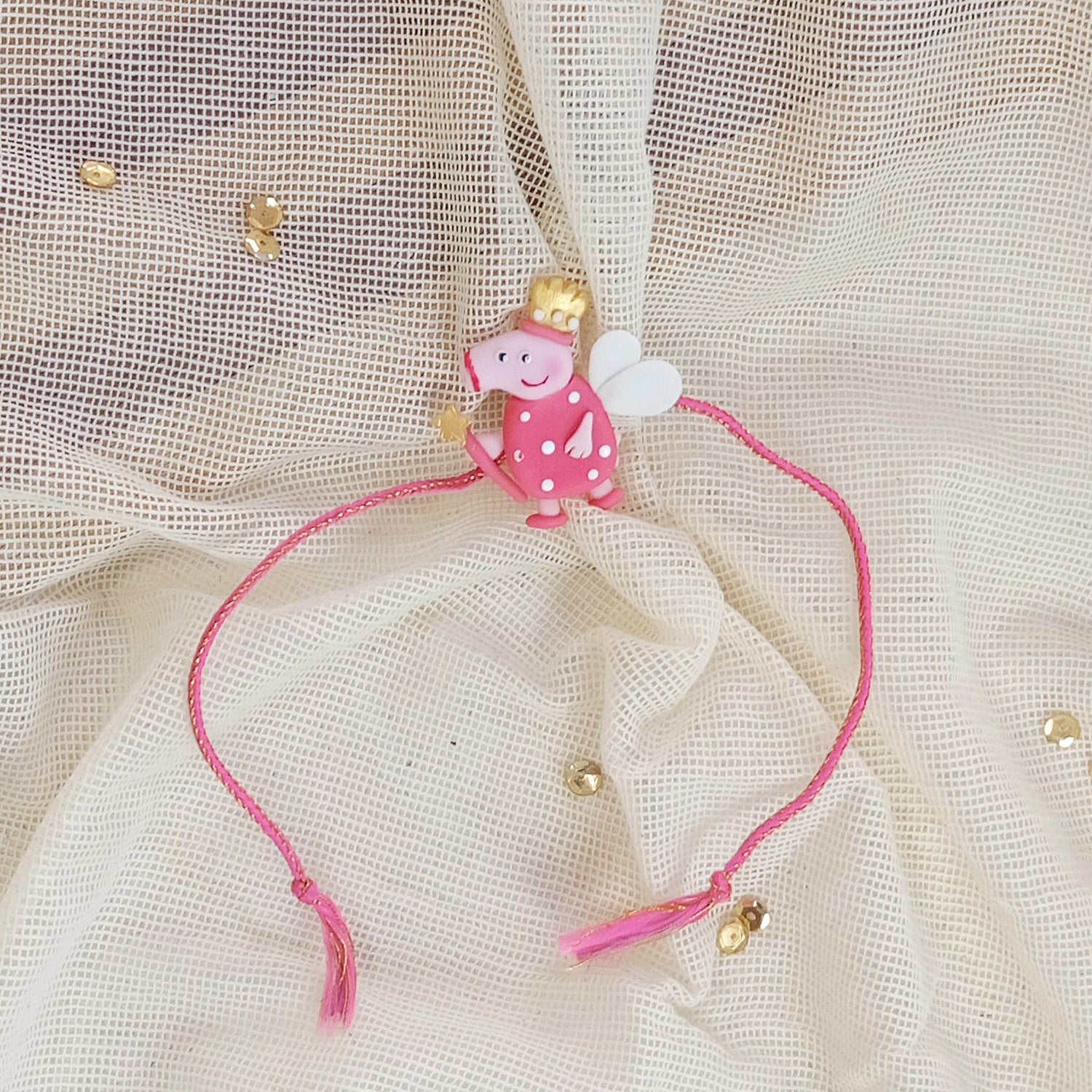Peppa Pig Rakhi - Converts To Brooch