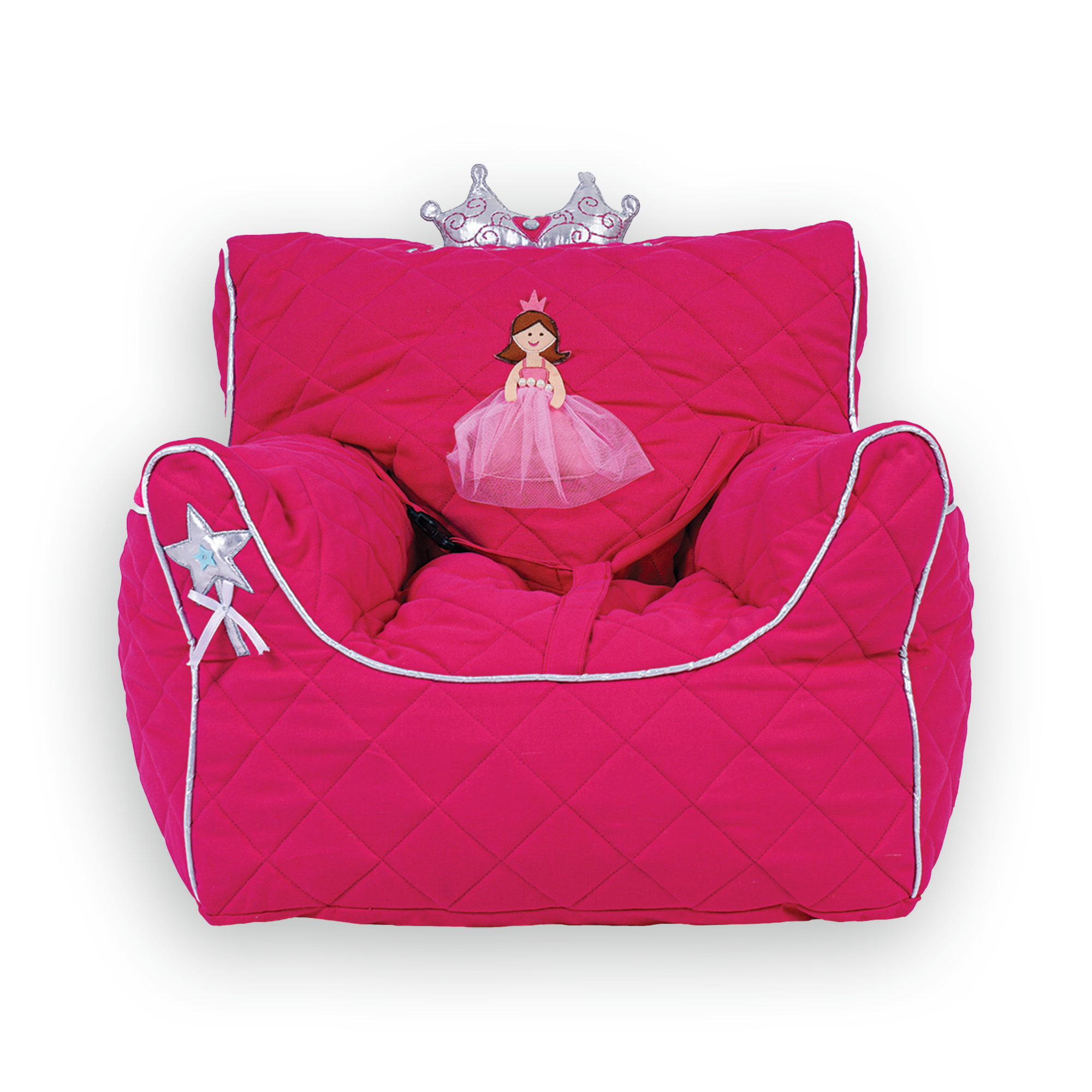 Princess - Pink - Bean Chair Bag Quilted