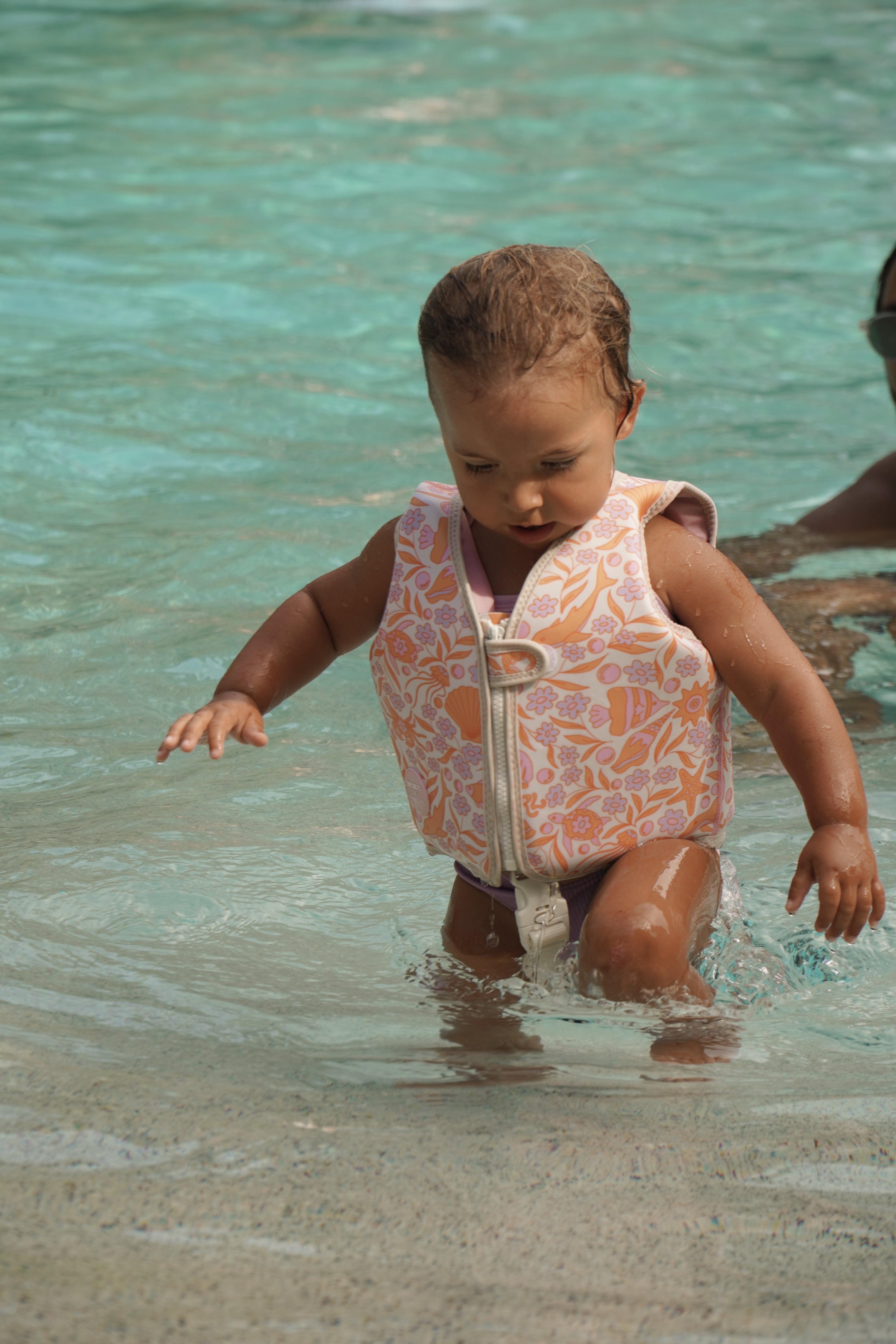 Kids Swim Vest Ocean Magic Pink