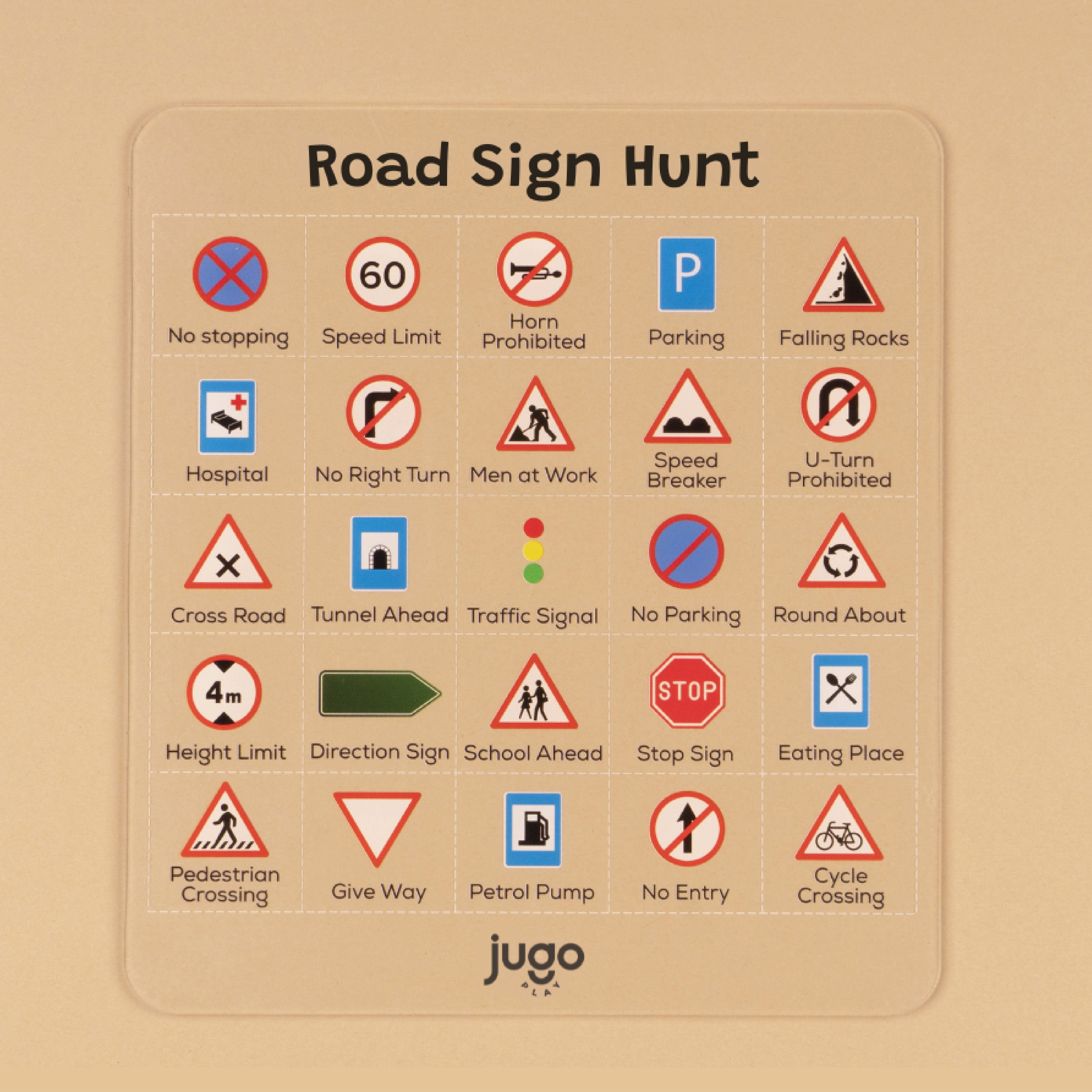 Road Sign Hunt Road Trip Games