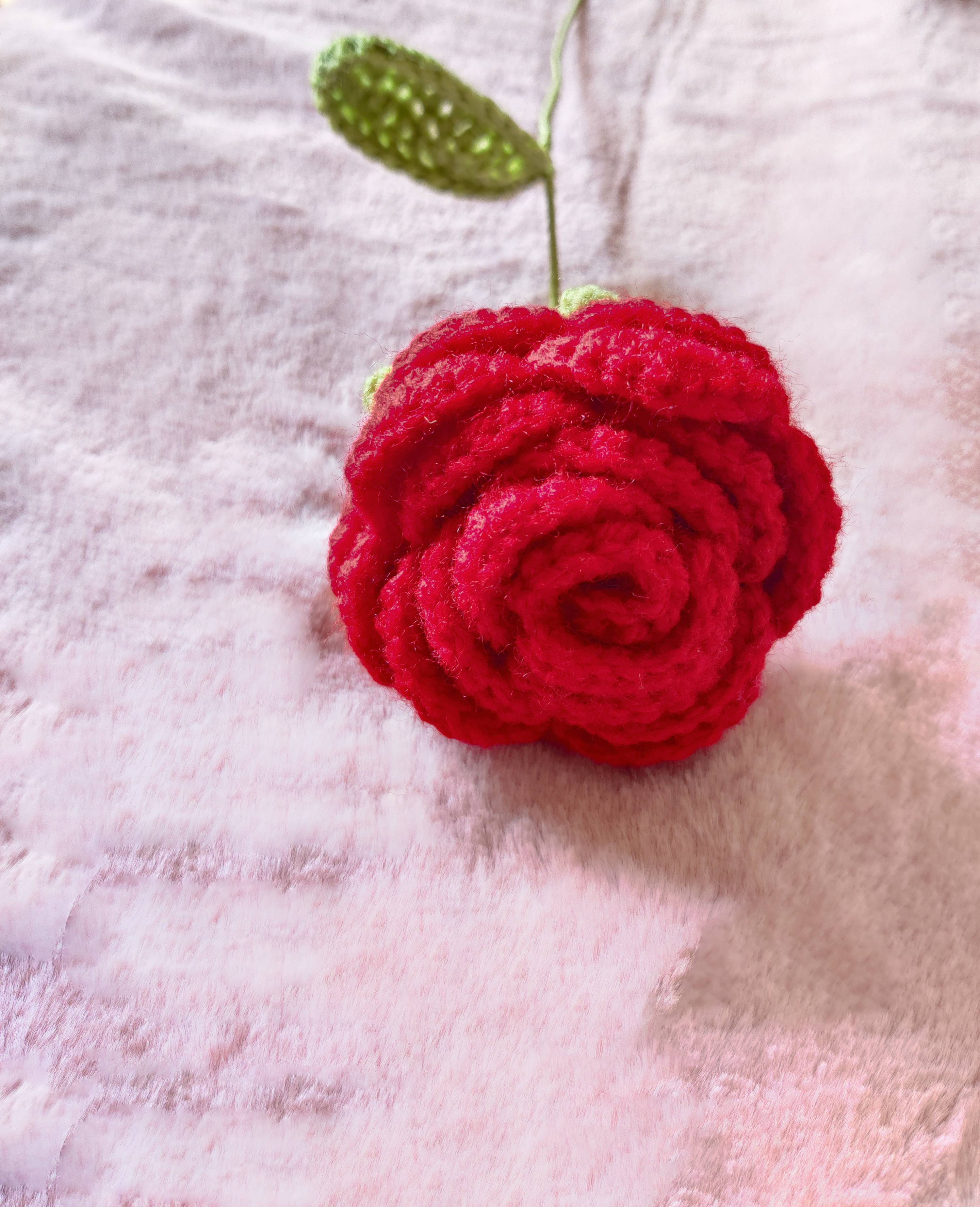 Rose Crochet Flower