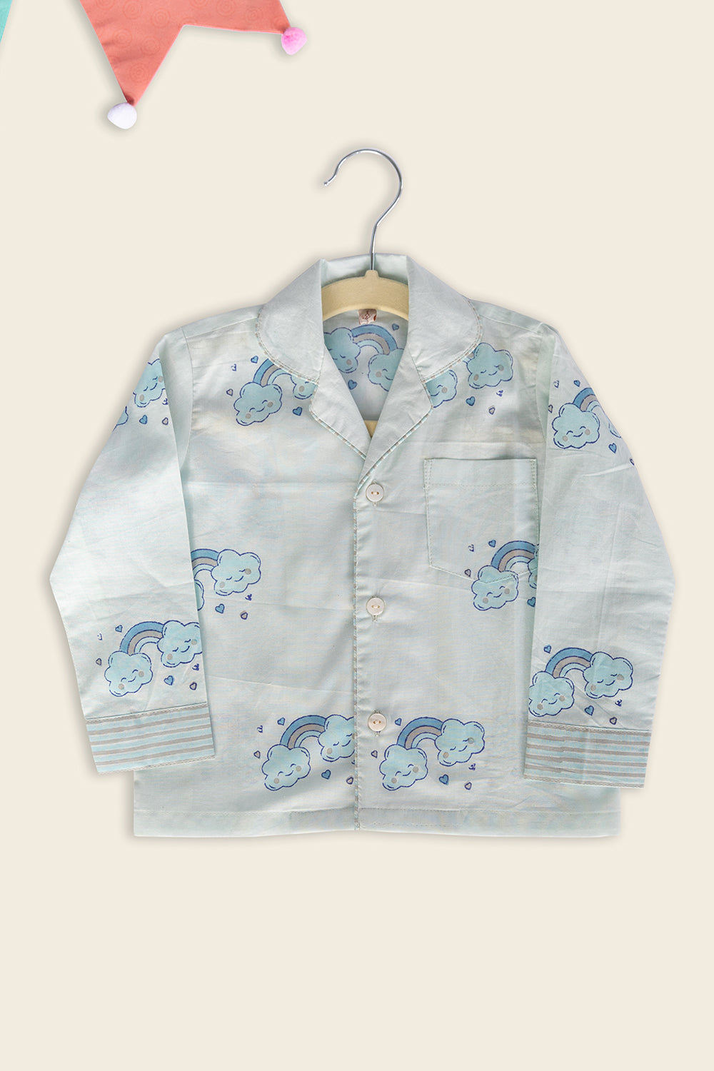 Blue Clouds Kids Night Suit - Totdot