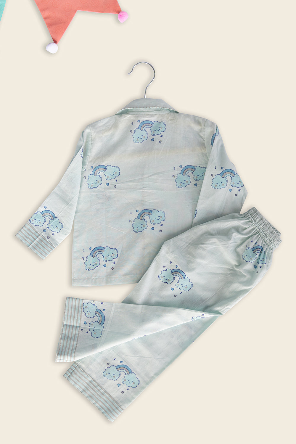 Blue Clouds Kids Night Suit - Totdot