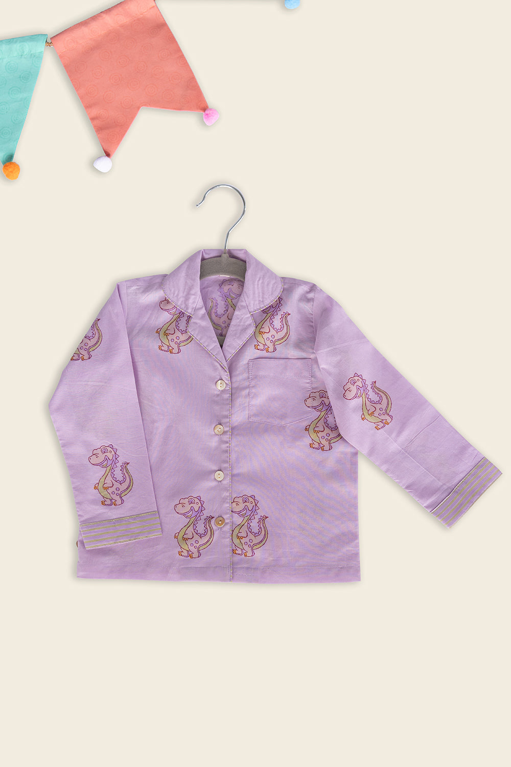 Barney The Dinosaur Kids Night Suit - Totdot