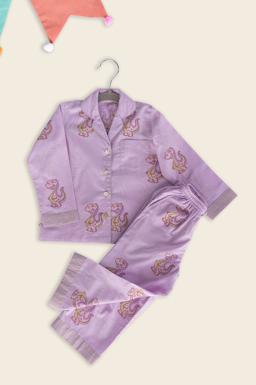 Barney The Dinosaur Kids Night Suit - Totdot