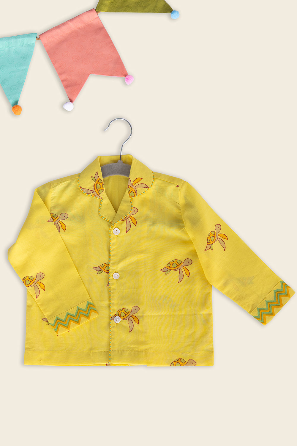 Yellow Turtle Kids Night Suit - Totdot