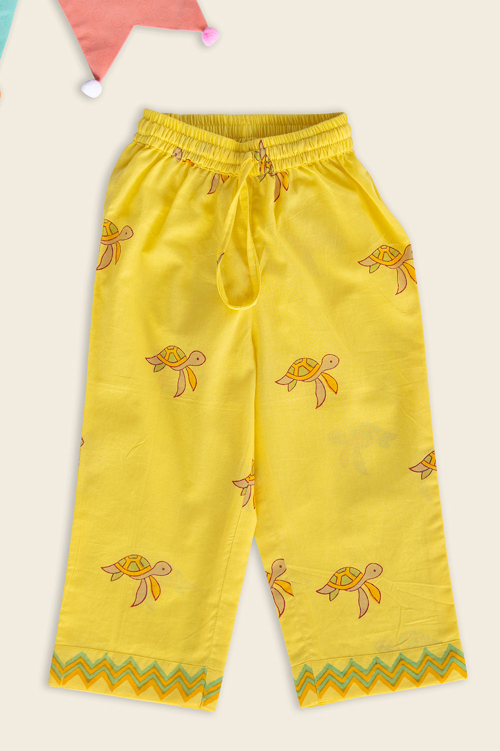 Yellow Turtle Kids Night Suit - Totdot