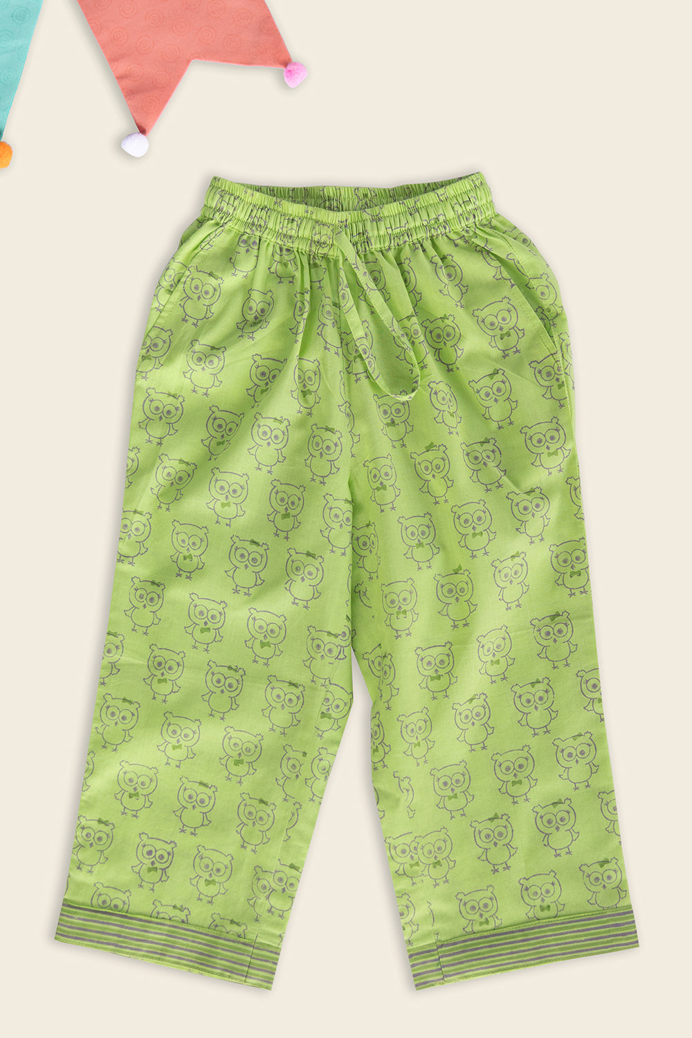 Green Owl Kids Night Suit - Totdot