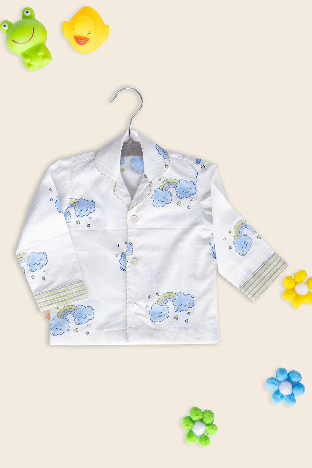 White Clouds Kids Night Suit - Totdot