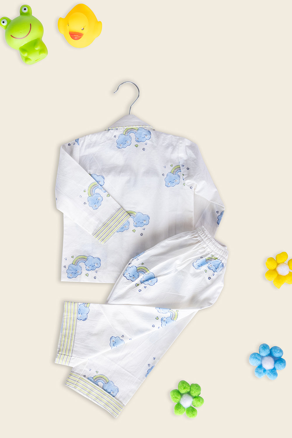 White Clouds Kids Night Suit - Totdot