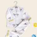 White Turtle Kids Night Suit