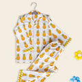 White Pineapple Kids Night Suit