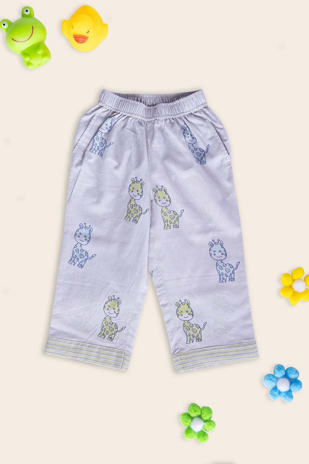 Grey Giraffe Kids Night Suit - Totdot