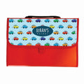 Personalised Red Folder - Colorful Cars