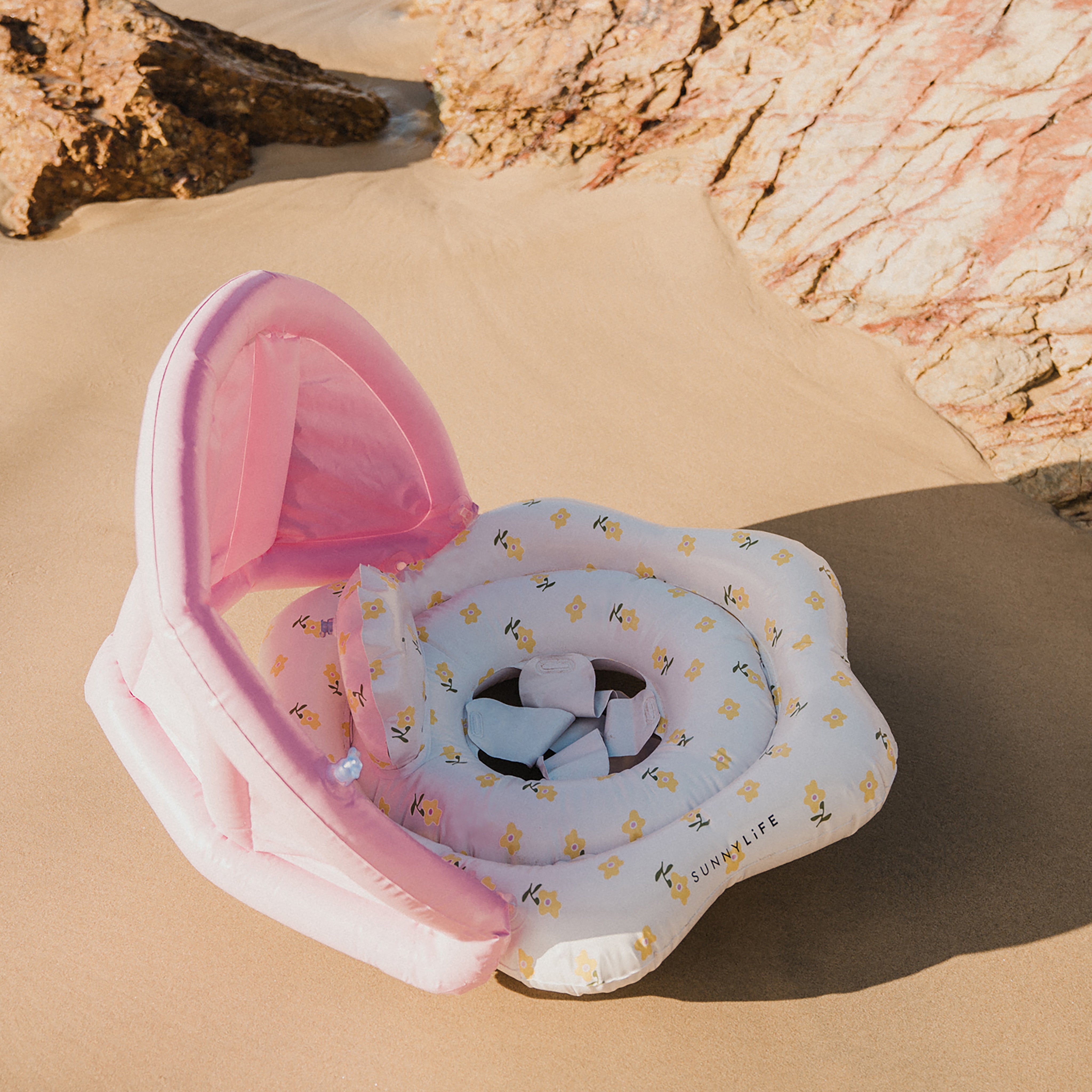 Lilac color inflatable Baby Float with canopy Mima the Fairy Lemon